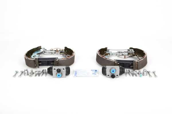 OE Komplettsatz, Trommelbremse FIAT 500 2011 77362615, 77365085, 698220 von ATE