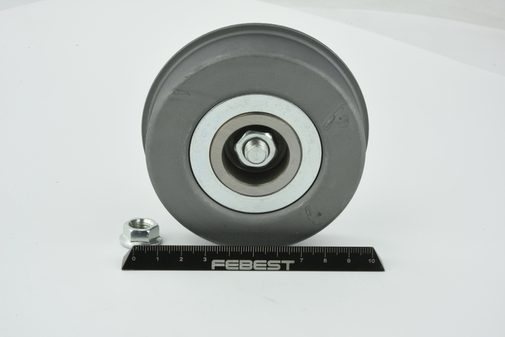 Mitsubishi Eclipse D22 1993 Tensioner pulley, v-ribbed belt FEBEST OEM MD318872, MD362028, SMD362028