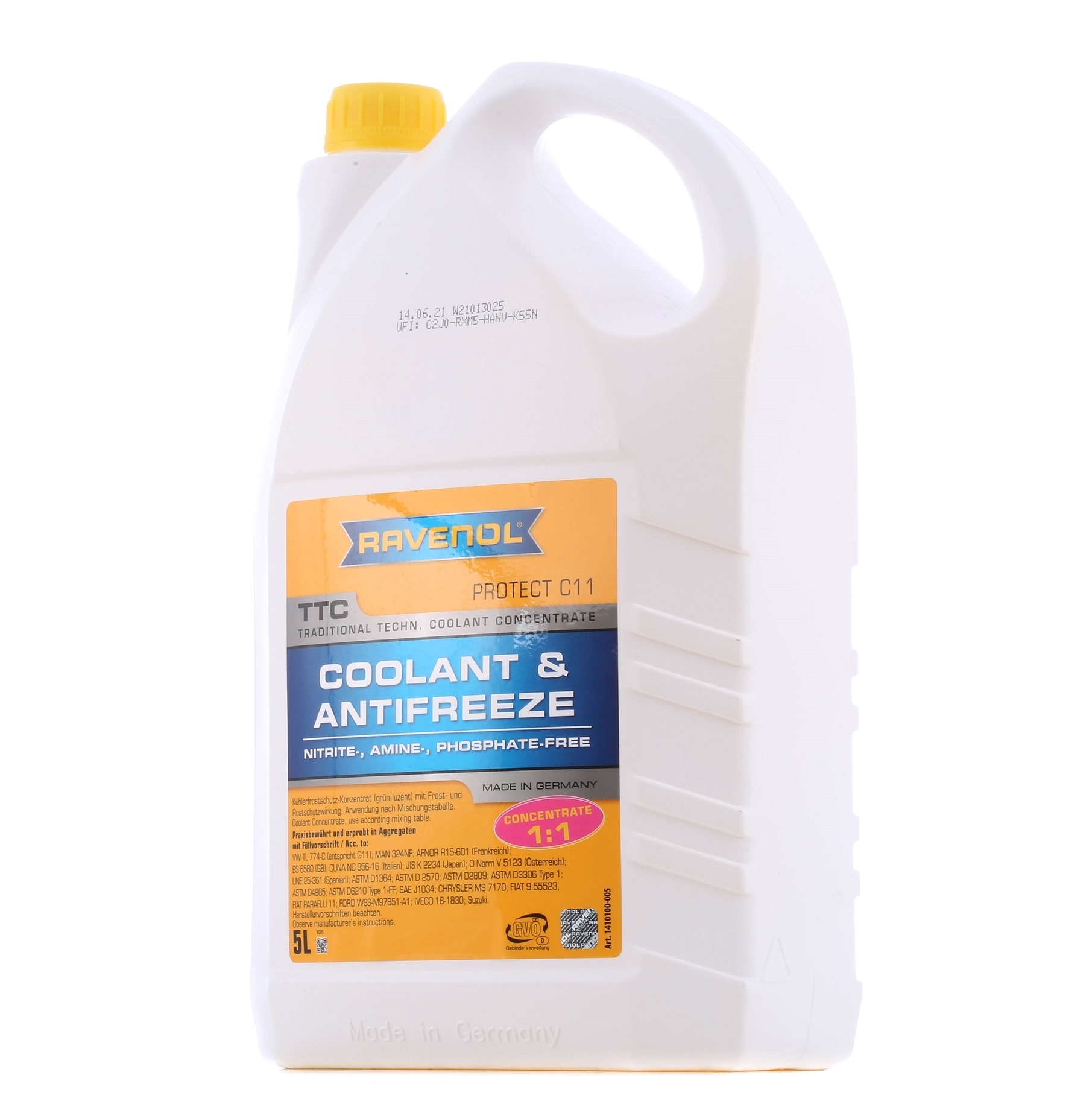 Pirkt RAVENOL Antifrīzs Preces Nr.: 1410100-005-01-999 pie zemu cenu 28,95 €