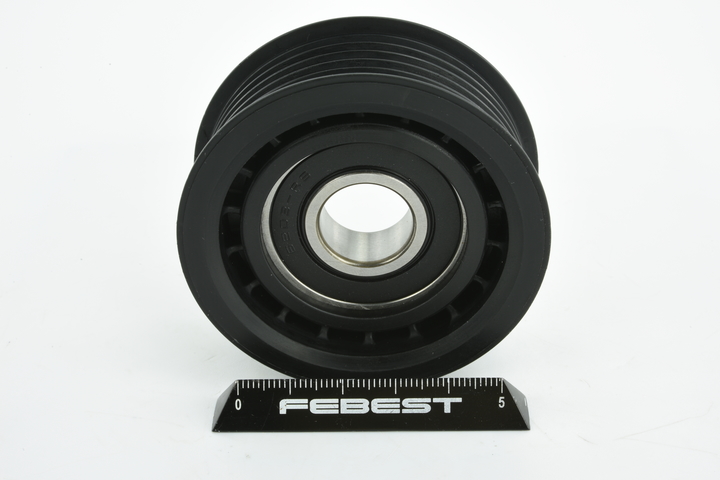 Ford Fiesta Mk6 Van 2012 Tensioner pulley, v-ribbed belt FEBEST OEM 1685618, 1800558, 2722020000