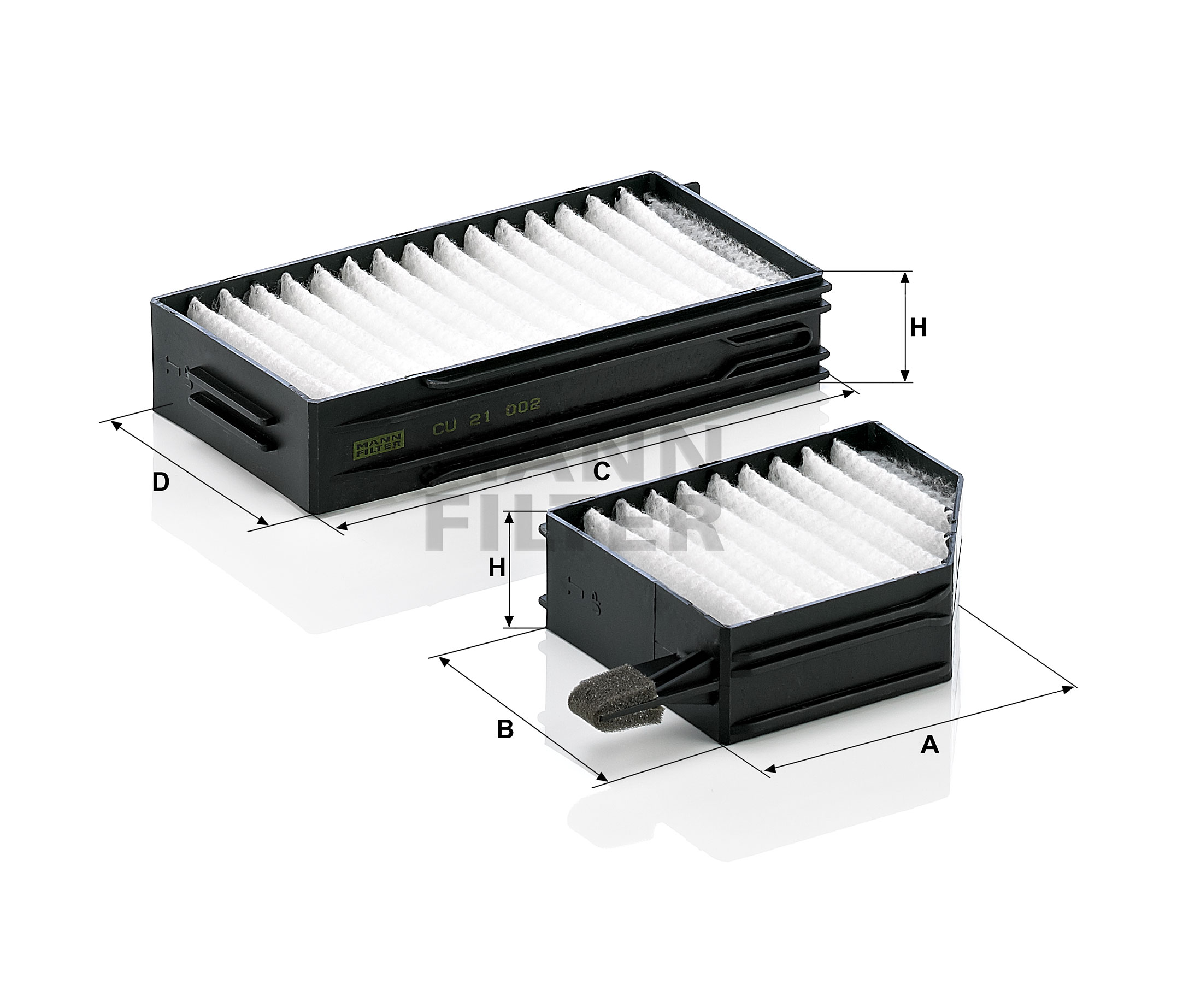 Köp MANN-FILTER Kupéfilter Produktnummer: CU 21 002-2 till det förmånliga priset av 517,70 kr