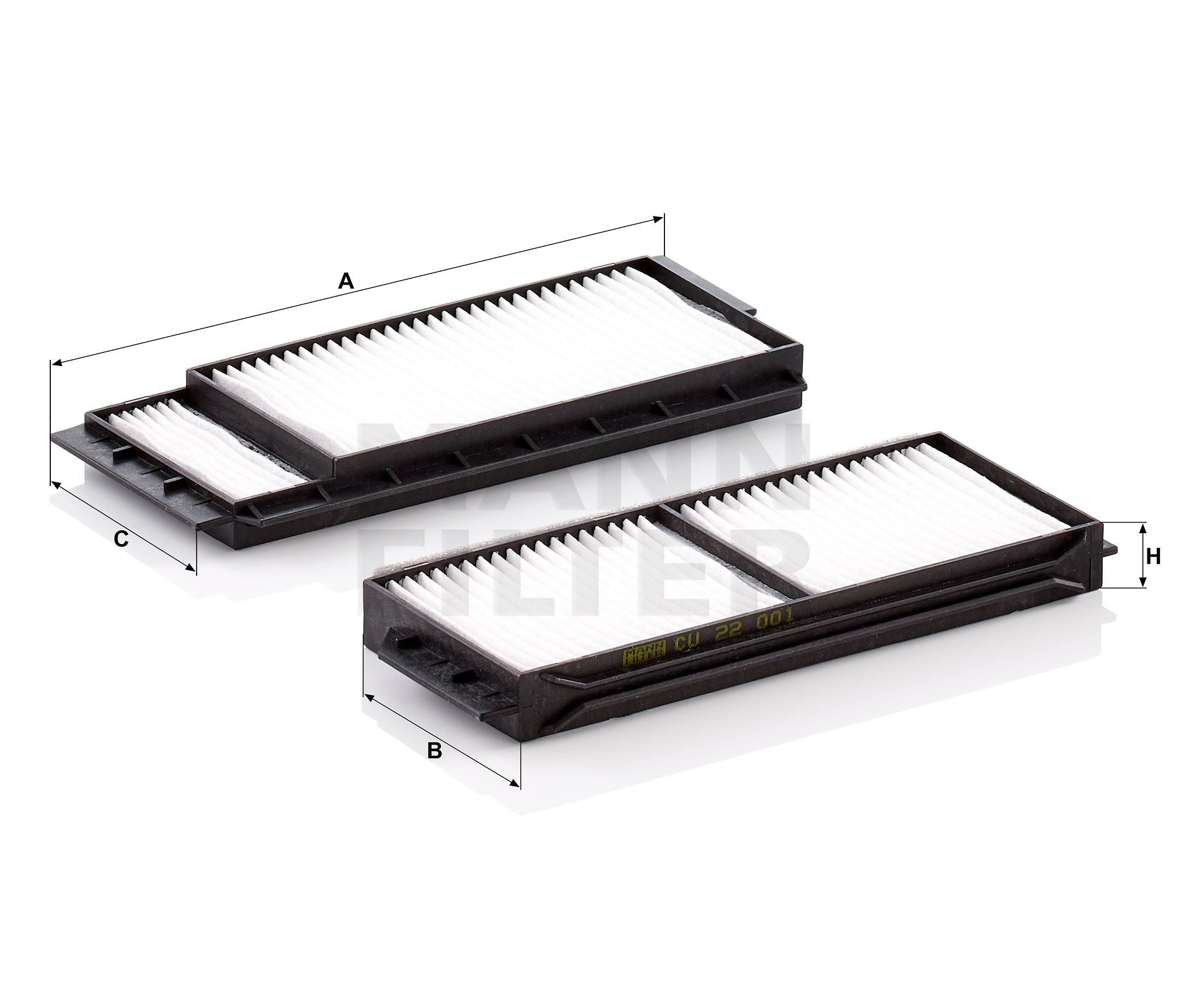 Ostke MANN-FILTER Filter, salongiõhk Toode nr.: CU 22 001-2 madala hinnaga 17,69 €