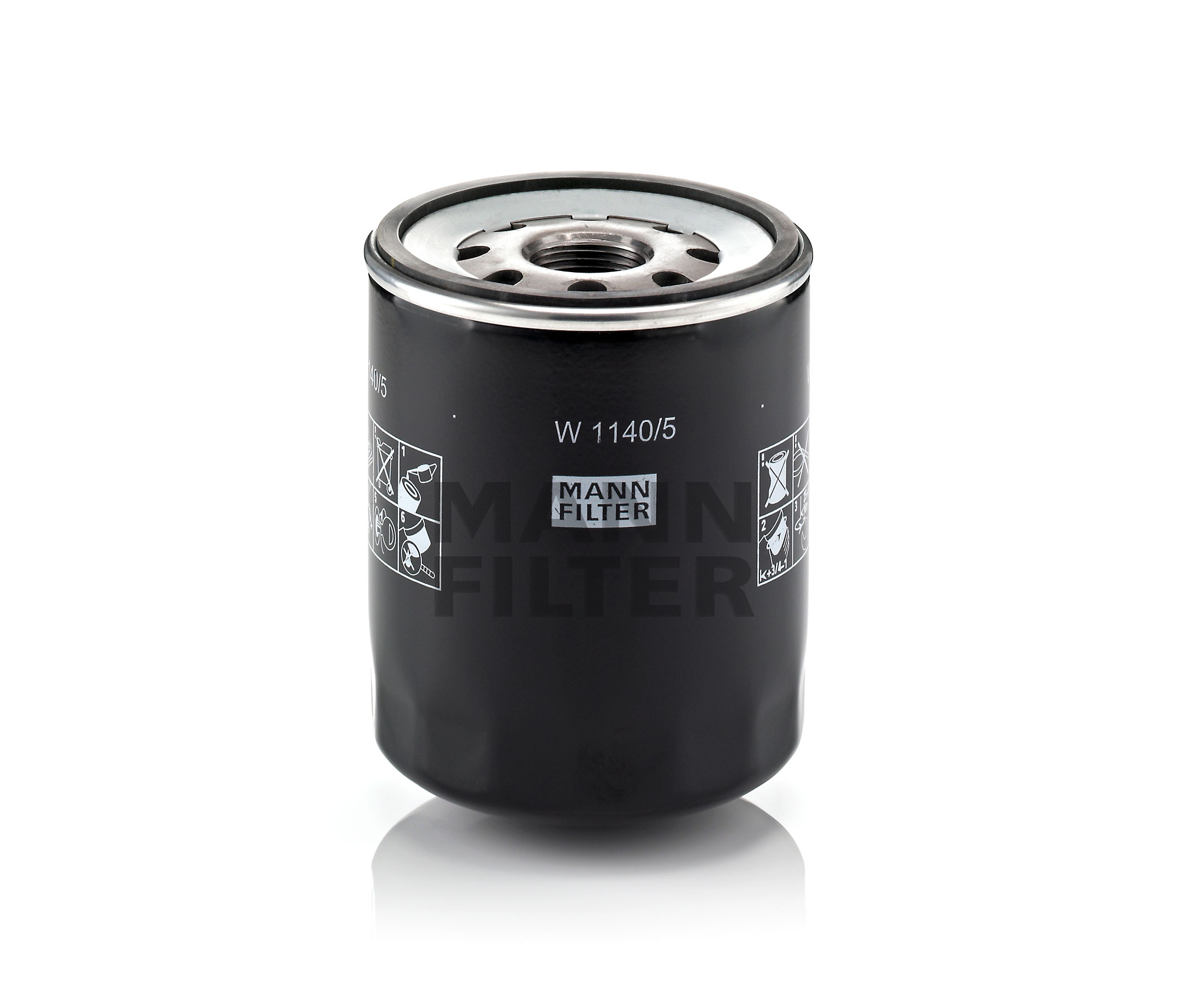 Köp MANN-FILTER Oljefilter Produktnummer: W 1140/5 till det förmånliga priset av 275,42 kr