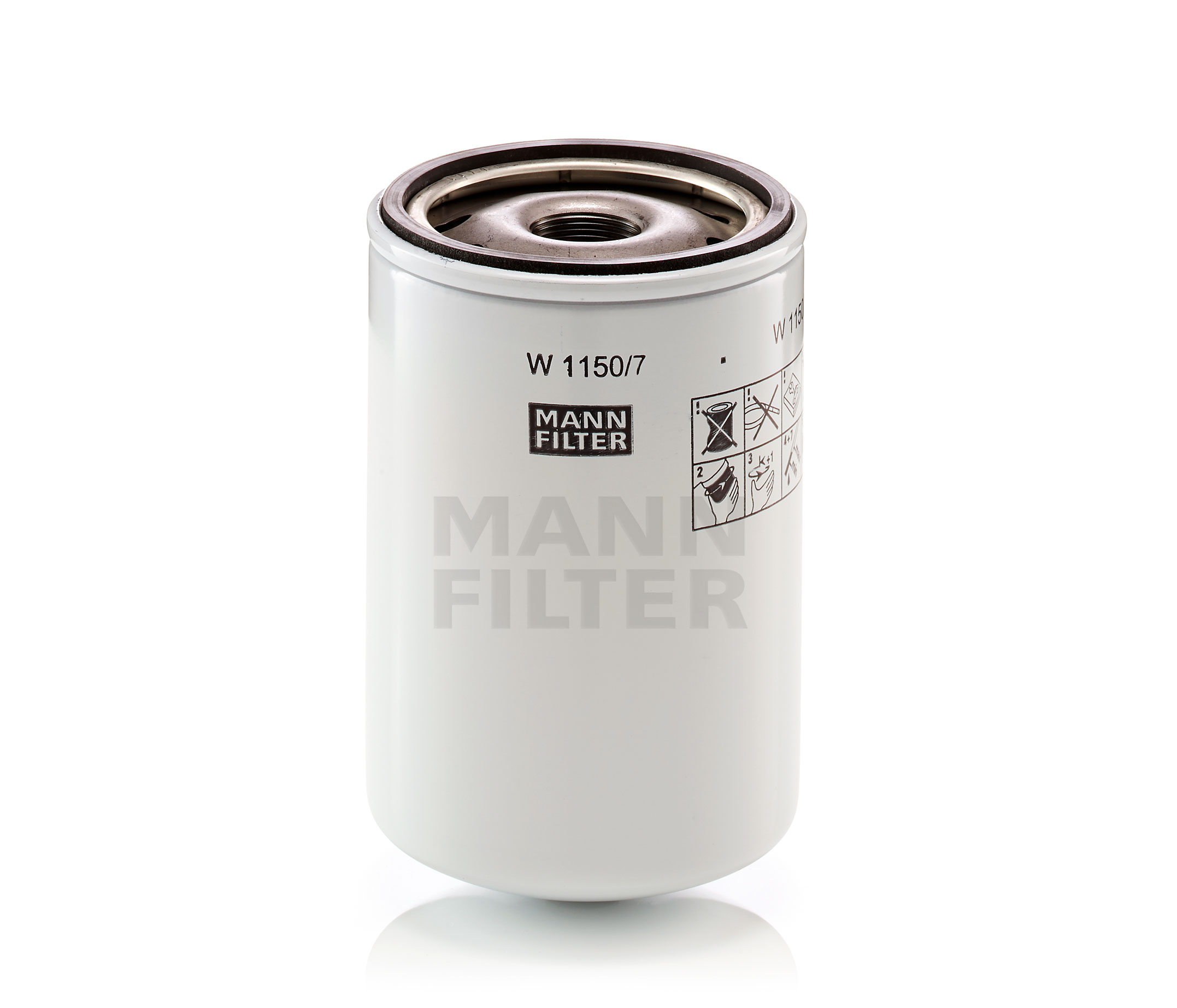 Köp MANN-FILTER Oljefilter Produktnummer: W 1150/7 till det förmånliga priset av 410,86 kr