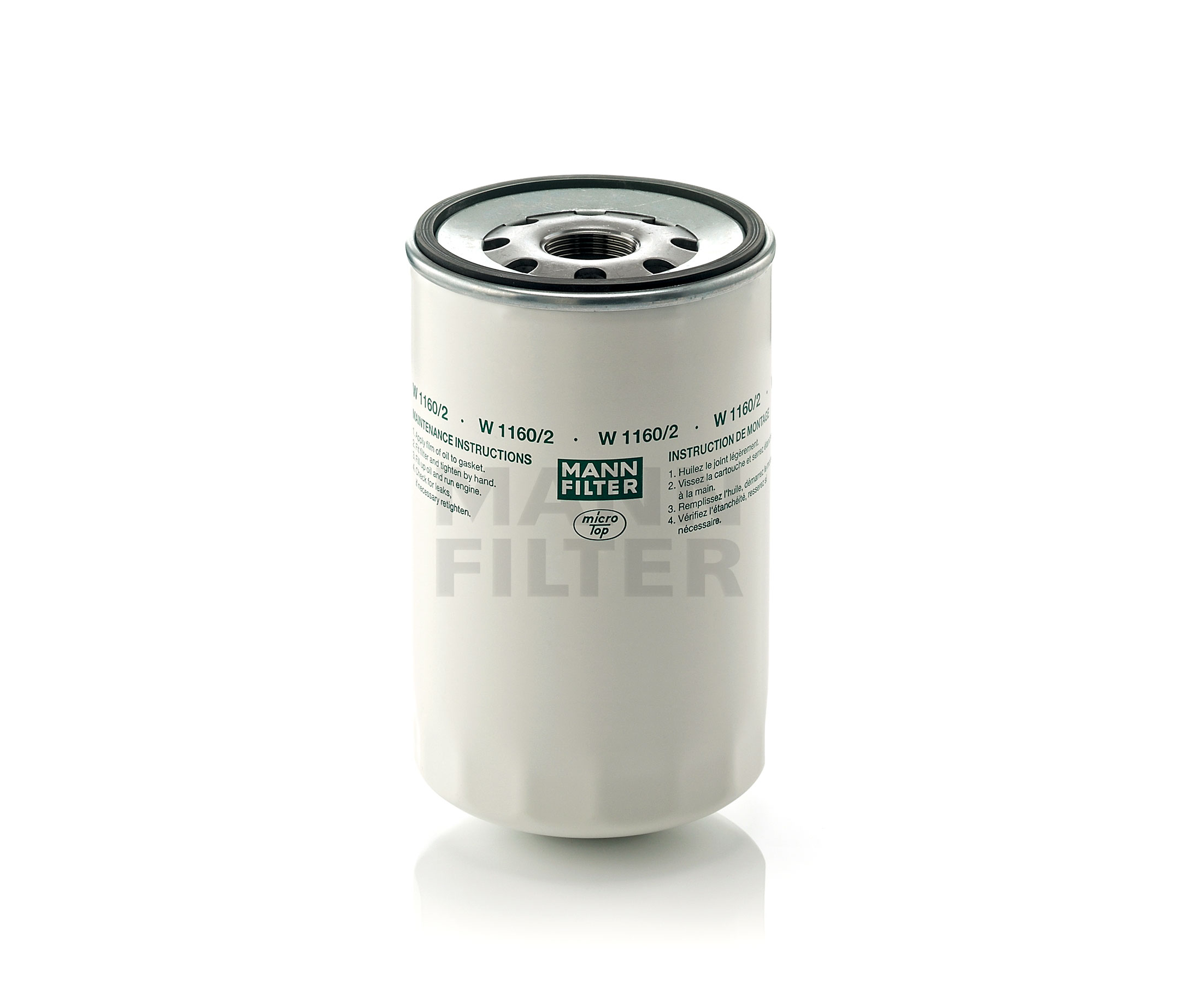 Įsigykite MANN-FILTER Alyvos filtras Prekės Nr.: W 1160/2 už žemiausią 17,84 € kainą