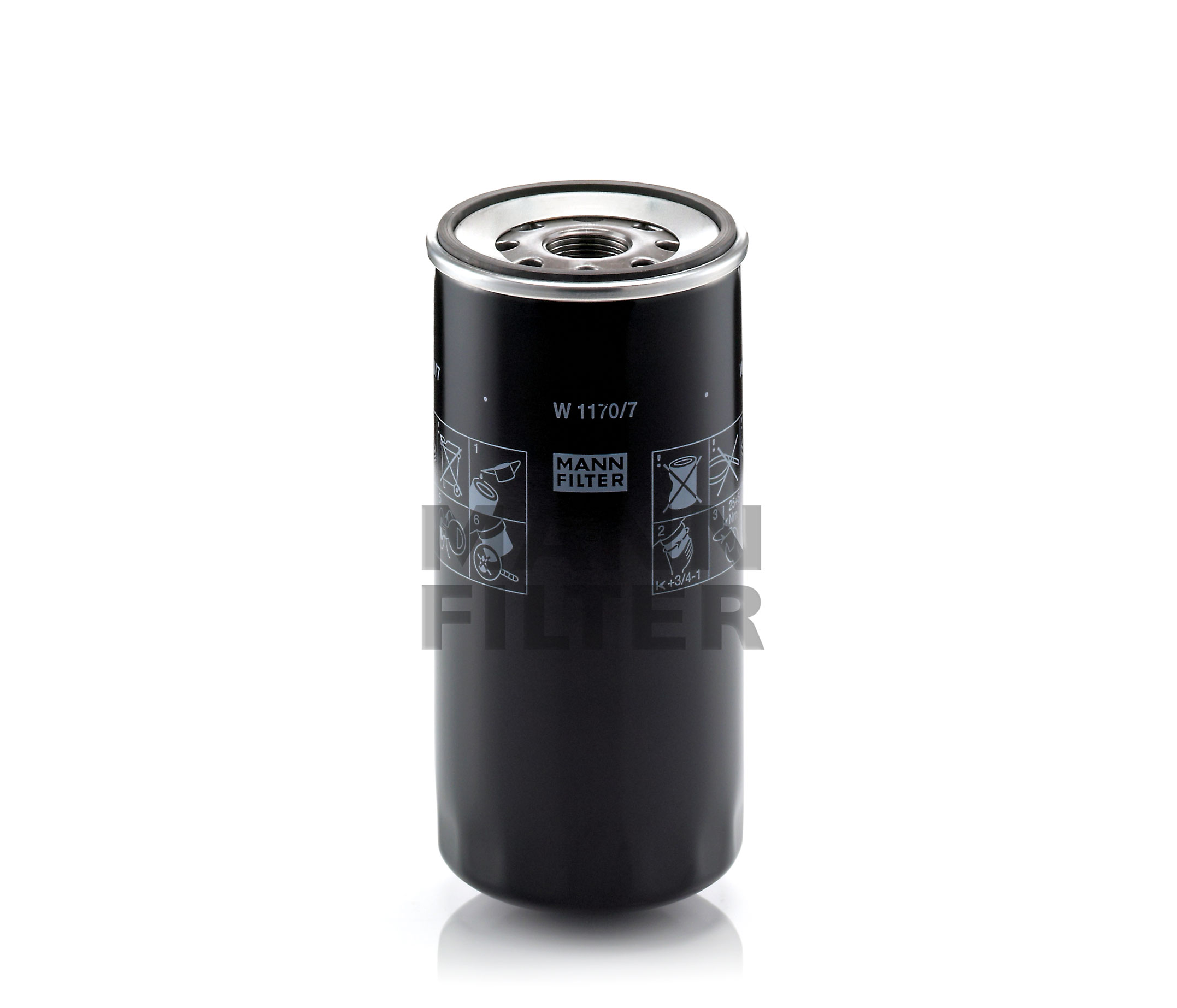 Köp MANN-FILTER Oljefilter Produktnummer: W 1170/7 till det förmånliga priset av 424,44 kr