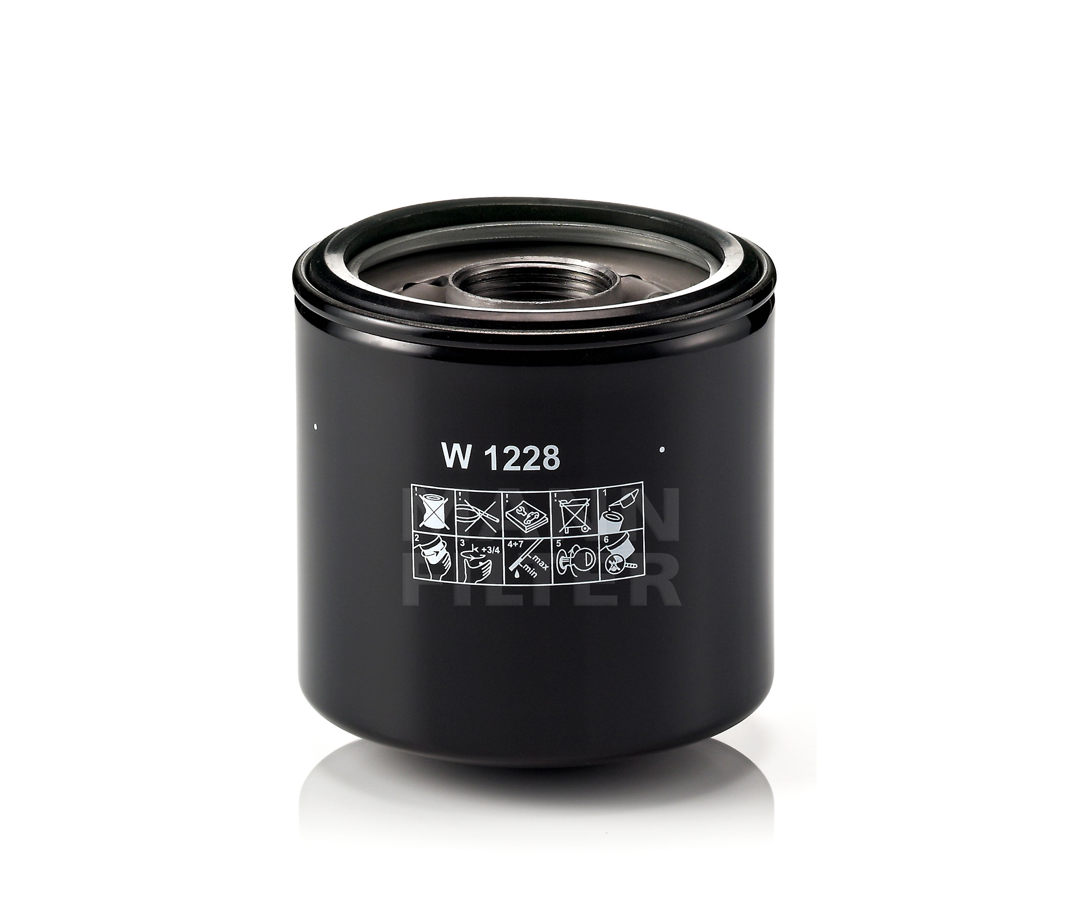 Köp MANN-FILTER Oljefilter Produktnummer: W 1228 till det förmånliga priset av 325,69 kr