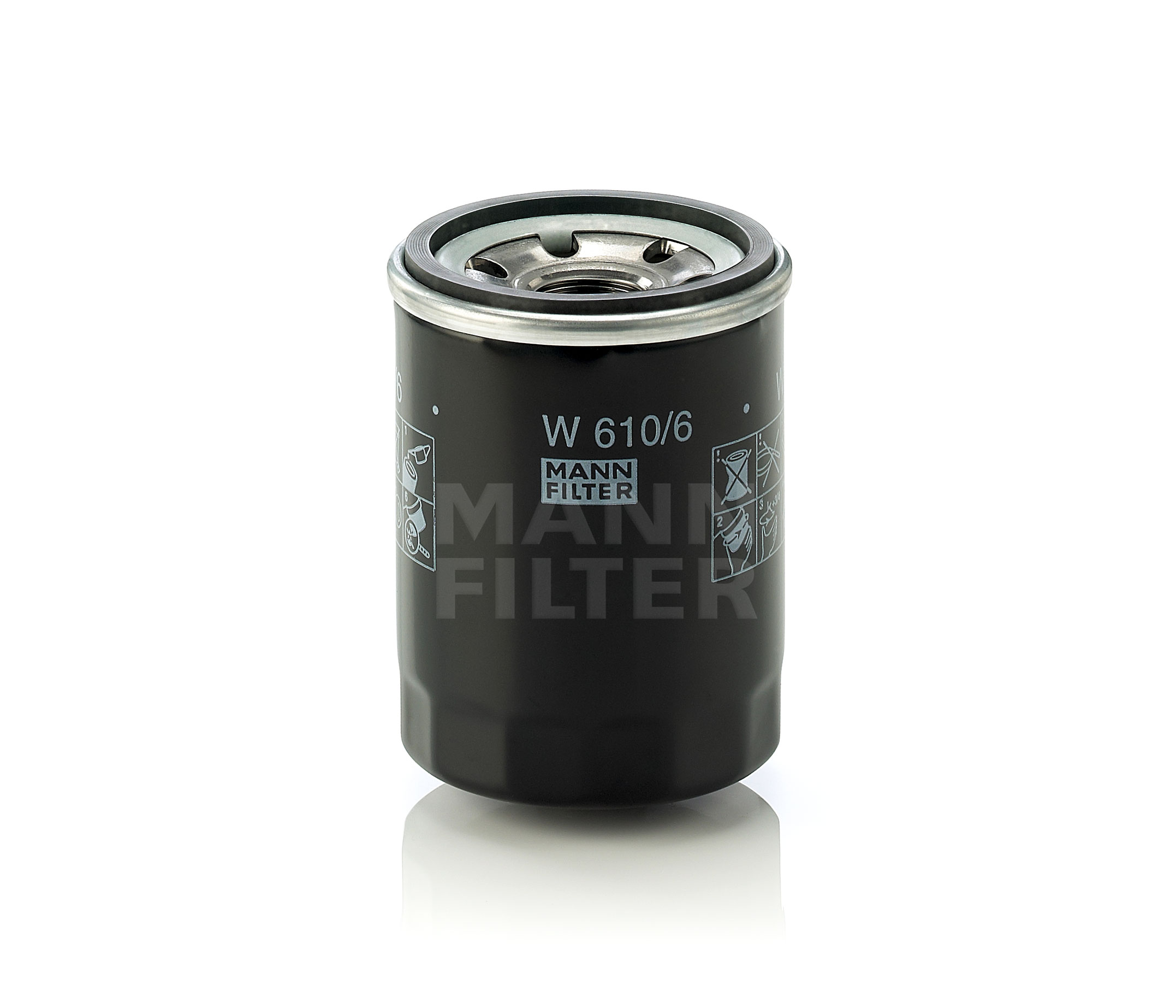Kupte si MANN-FILTER Olejový filtr Číslo produktu: W 610/6 za nízkou cenu 288,77 Kč