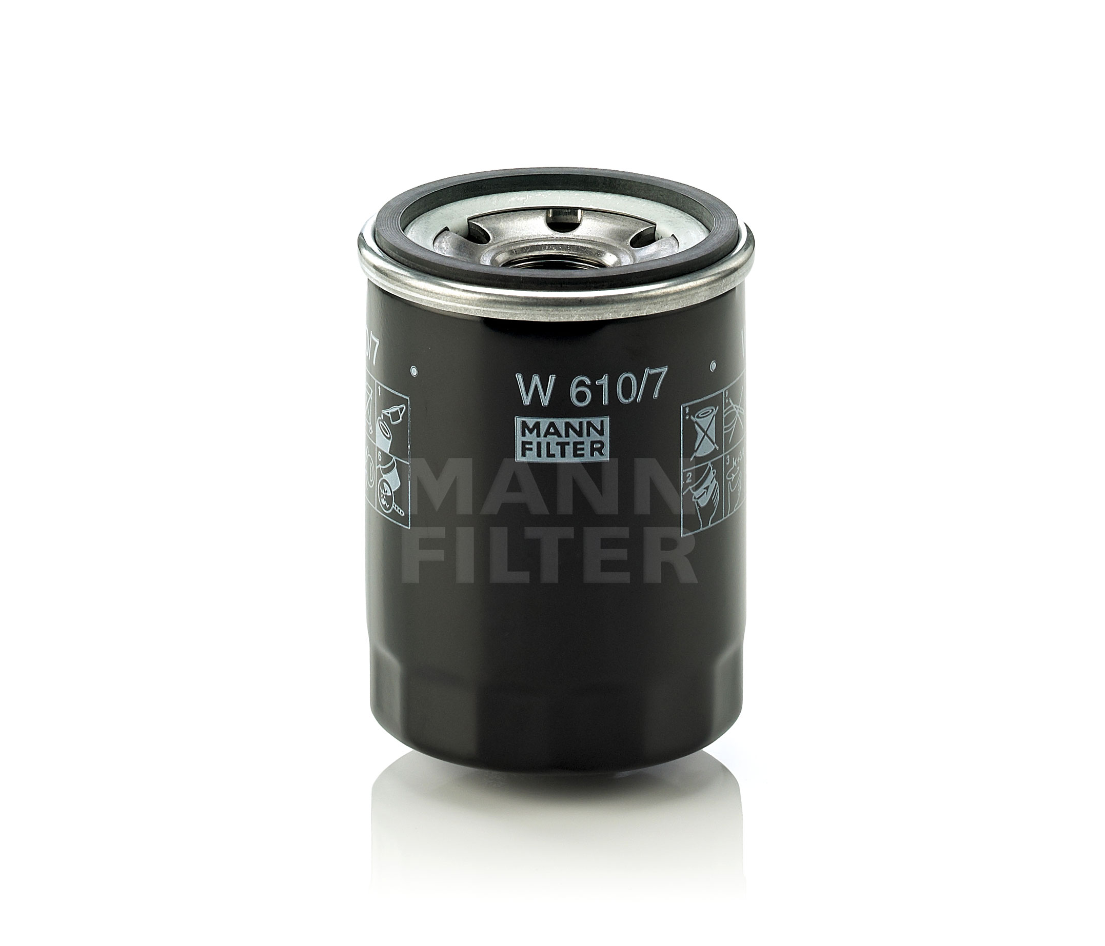 Kupite MANN-FILTER Oljni filter Št. izdelka: W 610/7 po nizki ceni 6,94 €