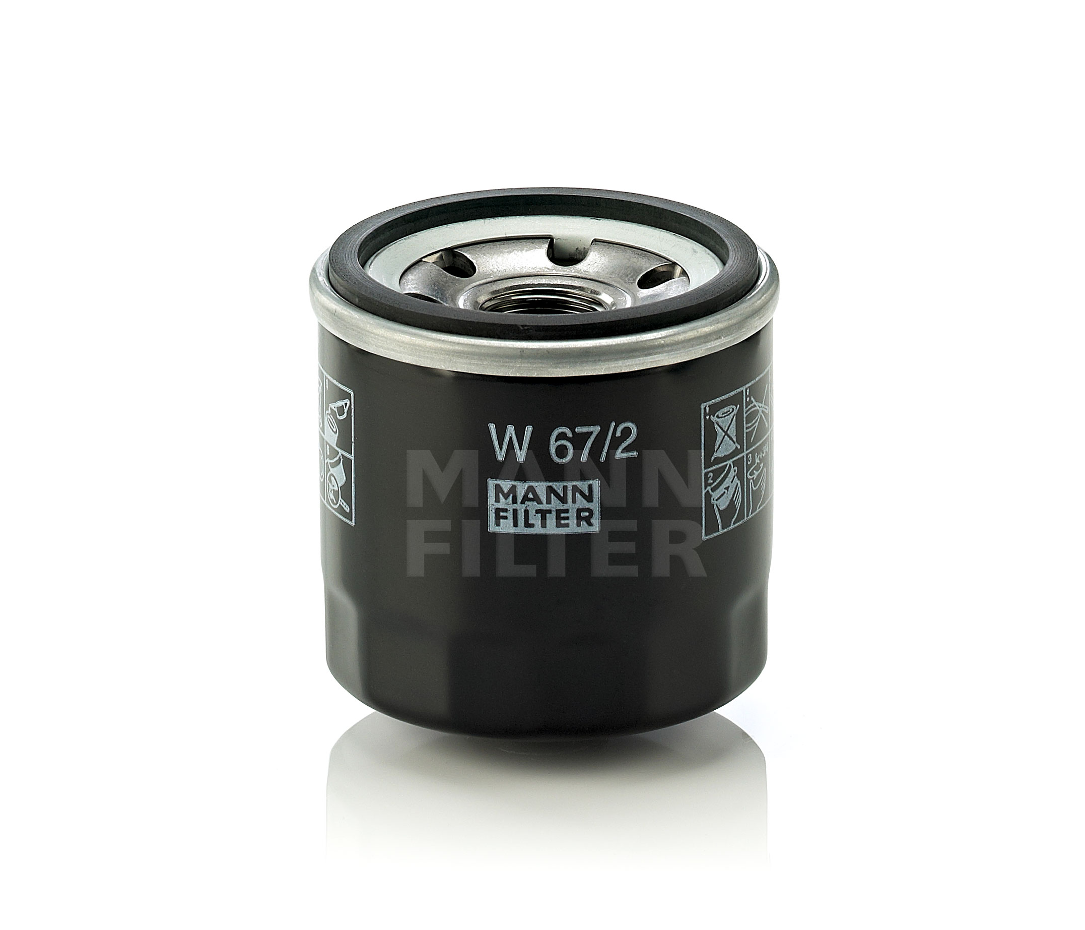 Kúpte si MANN-FILTER Olejový filter Číslo produktu: W 67/2 za nízku cenu 8,79 €