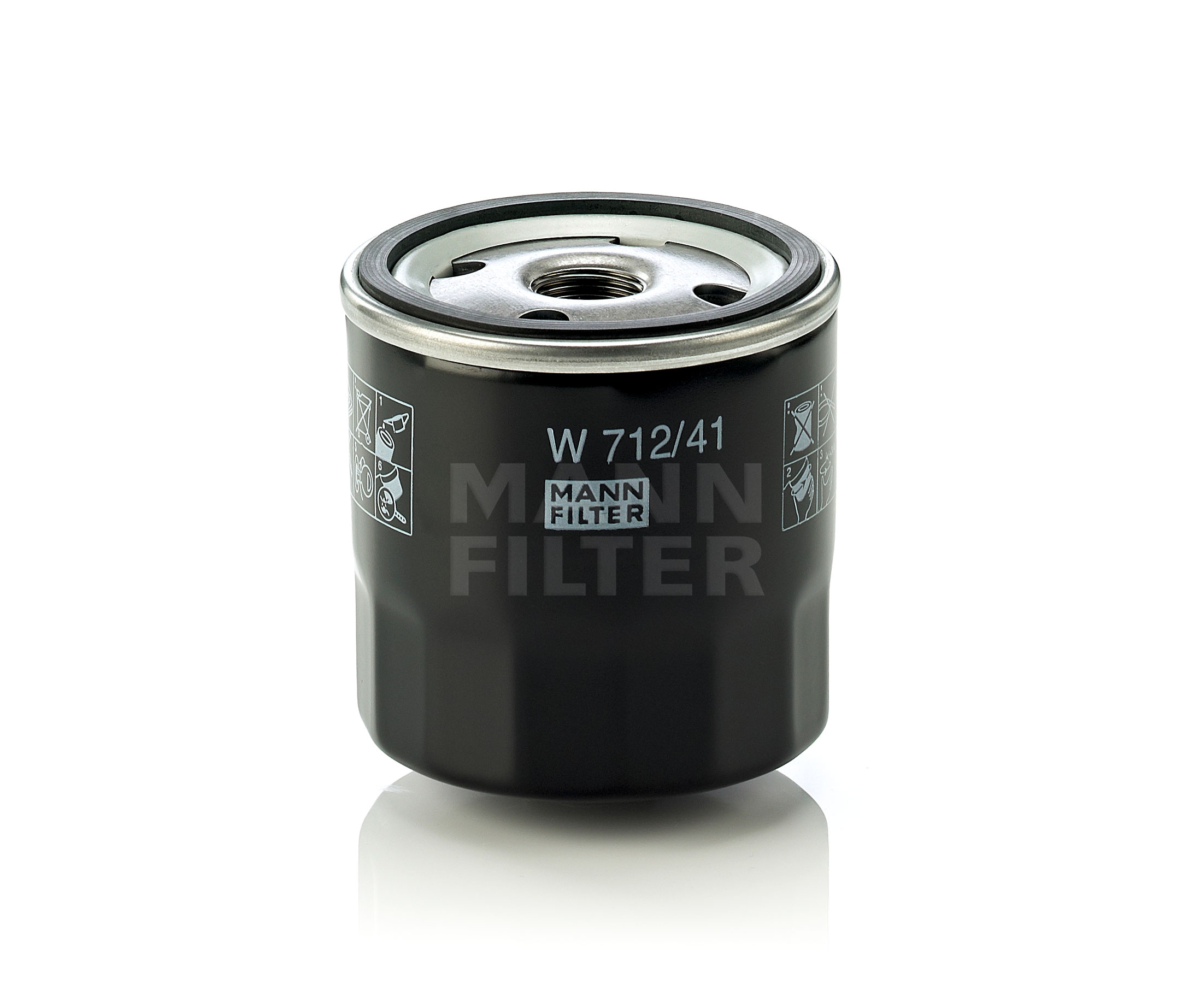 Kupite MANN-FILTER Oljni filter Št. izdelka: W 712/41 po nizki ceni 7,15 €