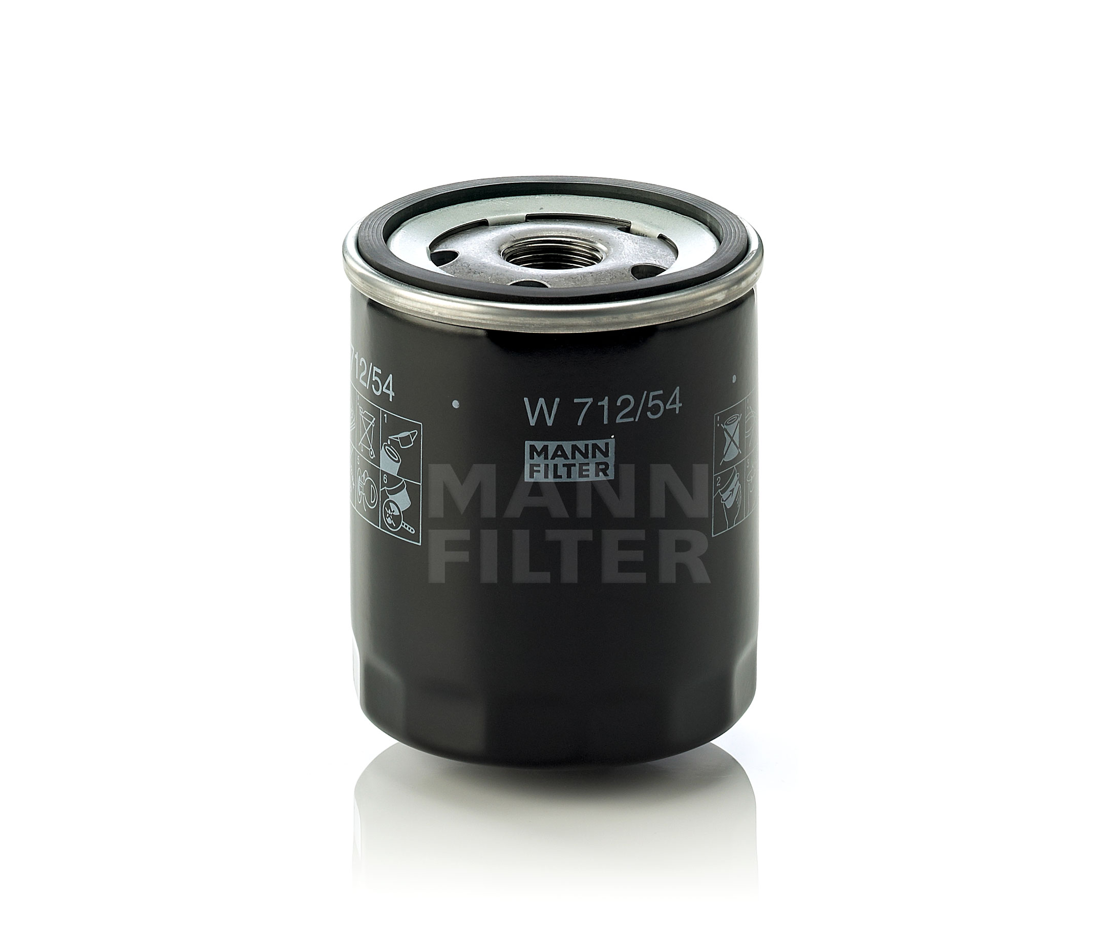 Kupite MANN-FILTER Oljni filter Št. izdelka: W 712/54 po nizki ceni 10,64 €