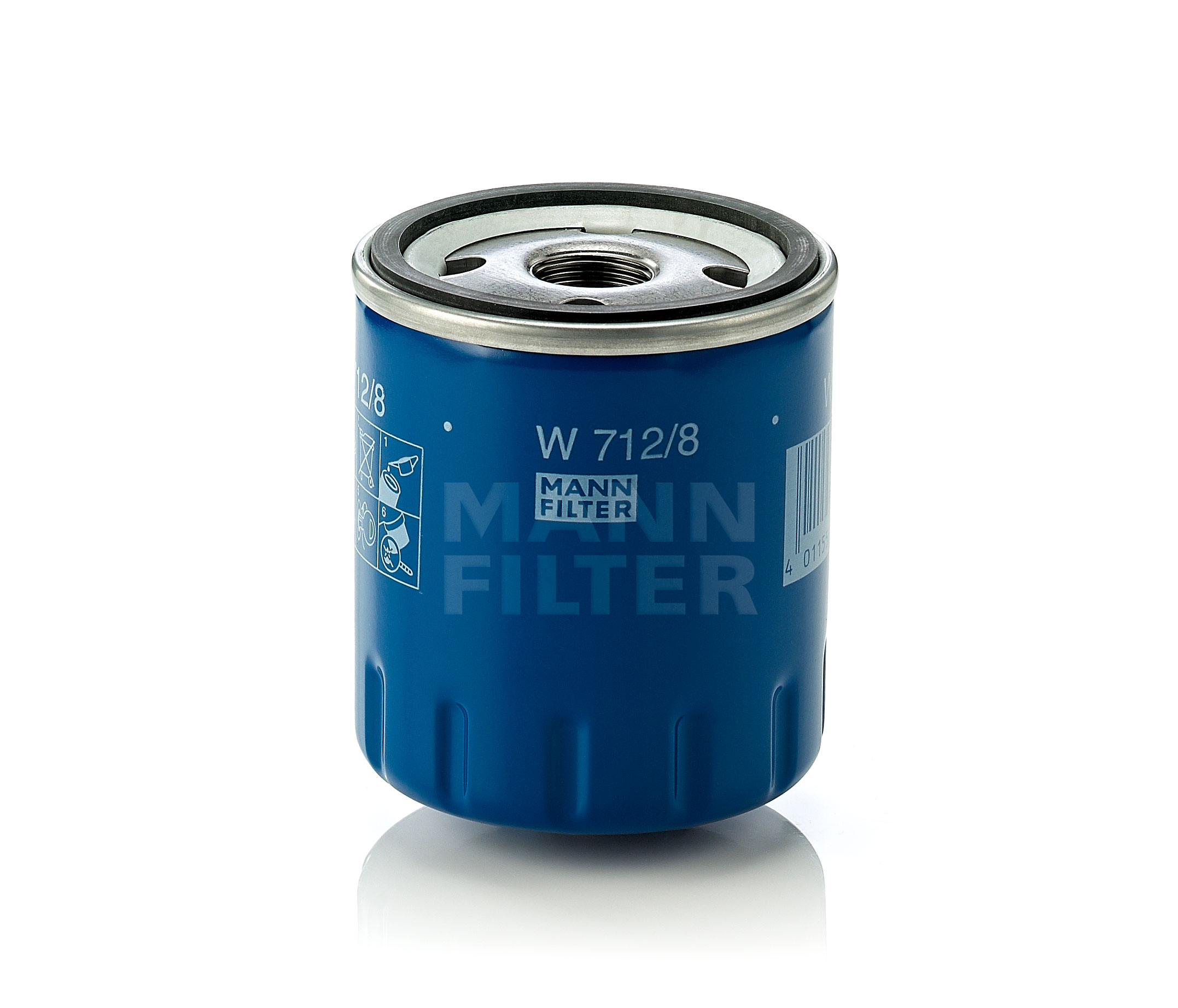 Įsigykite MANN-FILTER Alyvos filtras Prekės Nr.: W 712/8 už žemiausią 9,71 € kainą