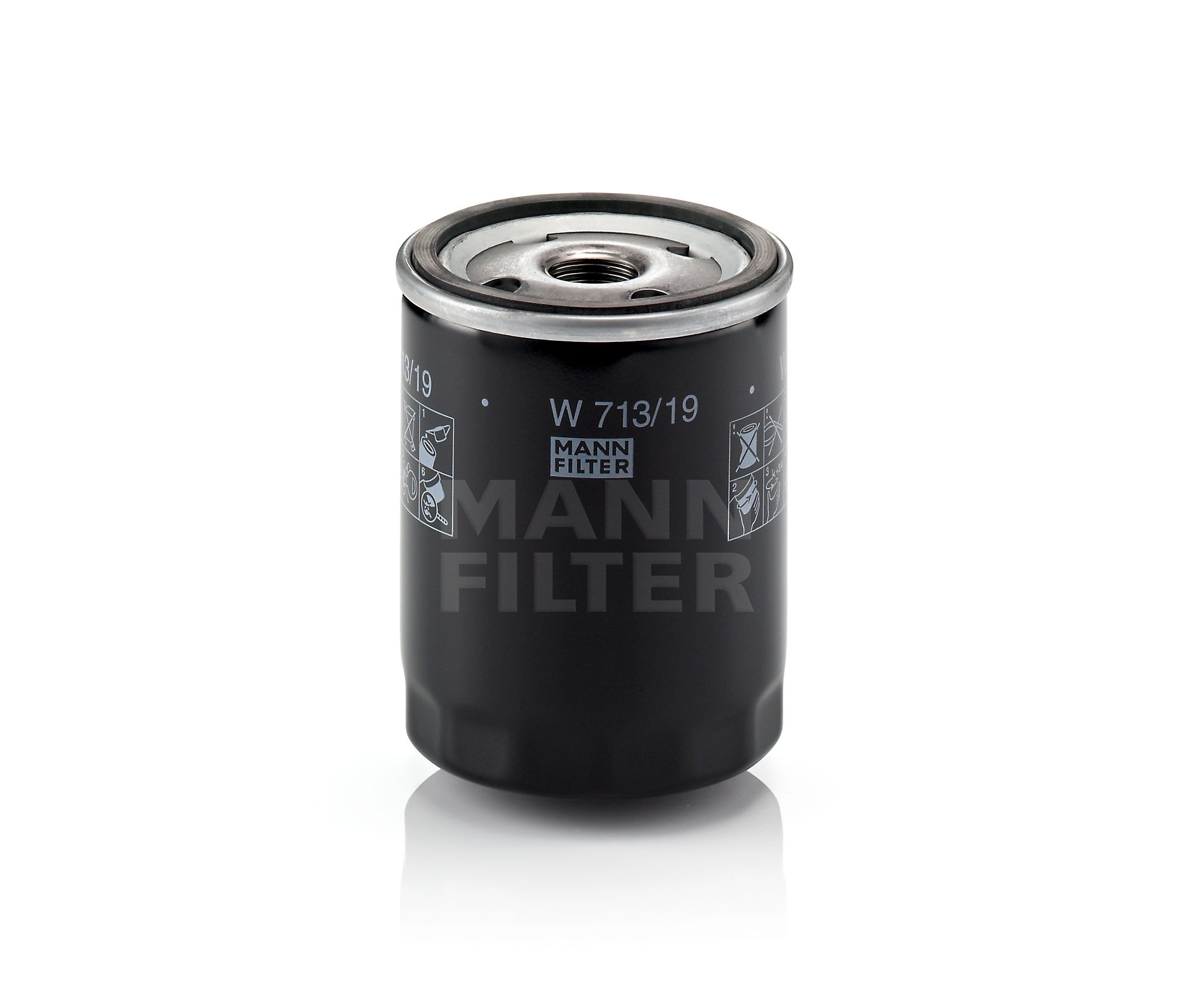 Pirkt MANN-FILTER Eļļas filtrs Preces Nr.: W 713/19 pie zemu cenu 9,33 €
