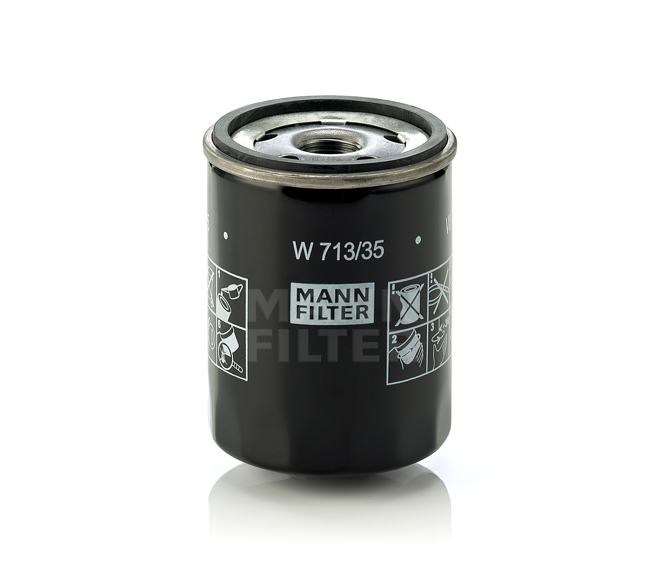 Kupite MANN-FILTER Oljni filter Št. izdelka: W 713/35 po nizki ceni 17,51 €