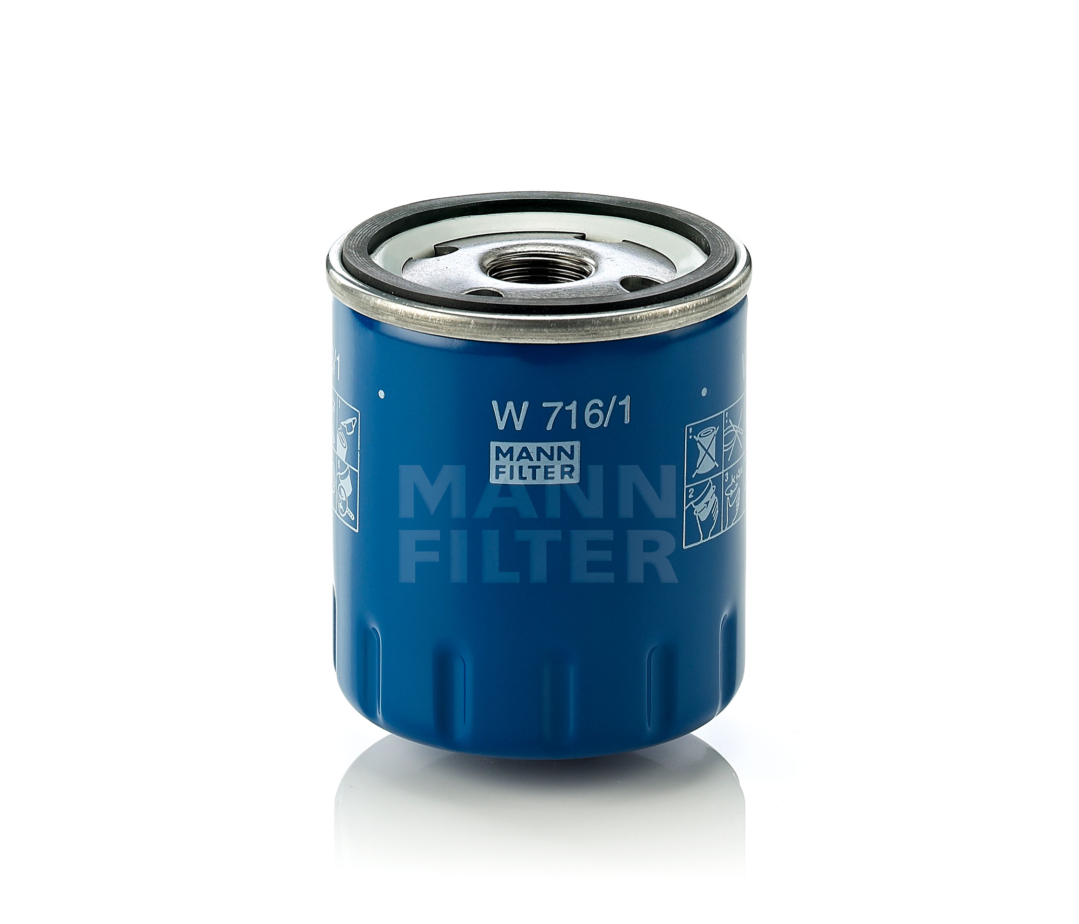 Įsigykite MANN-FILTER Alyvos filtras Prekės Nr.: W 716/1 už žemiausią 11,21 € kainą