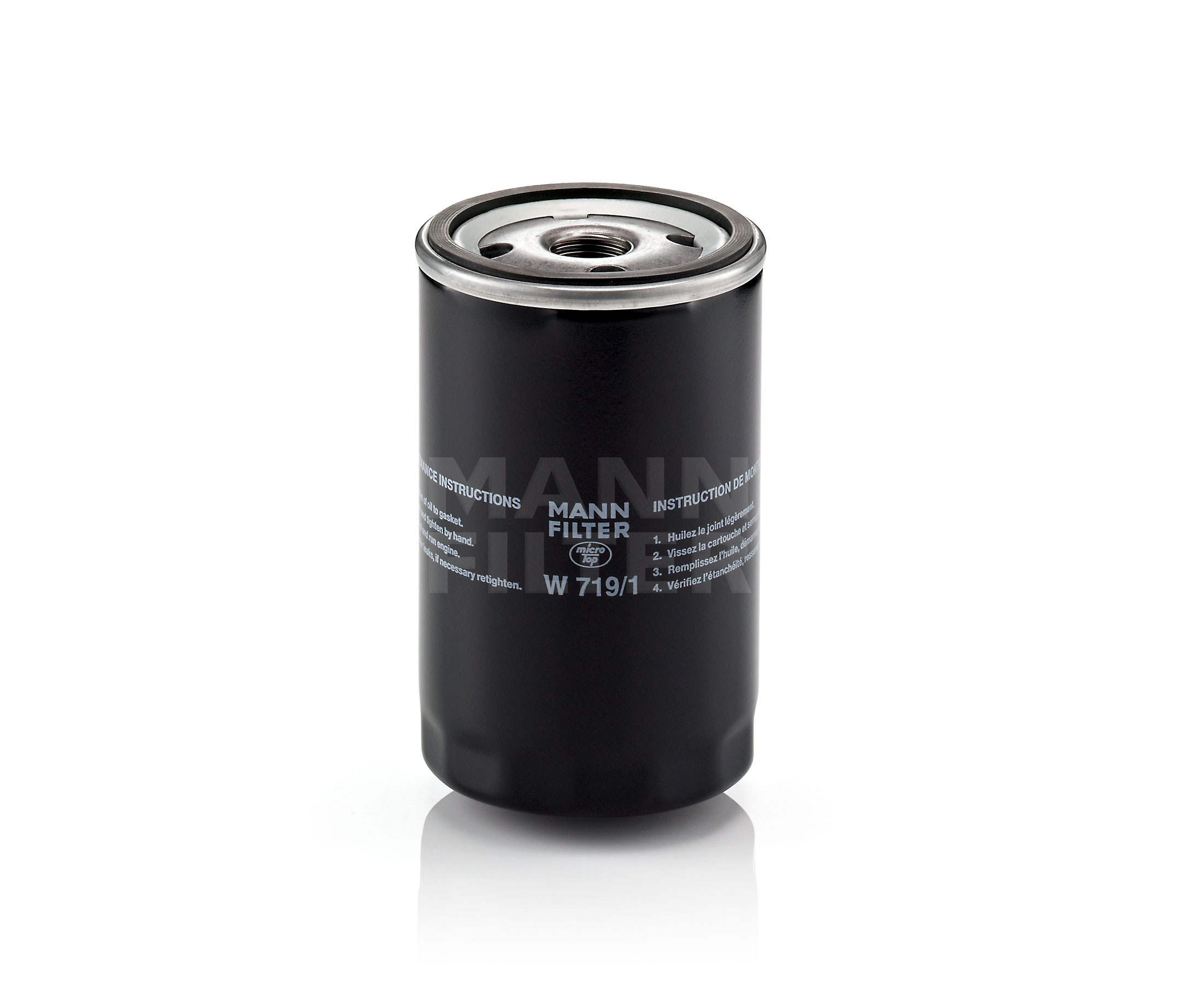 Įsigykite MANN-FILTER Alyvos filtras Prekės Nr.: W 719/1 už žemiausią 8,66 € kainą
