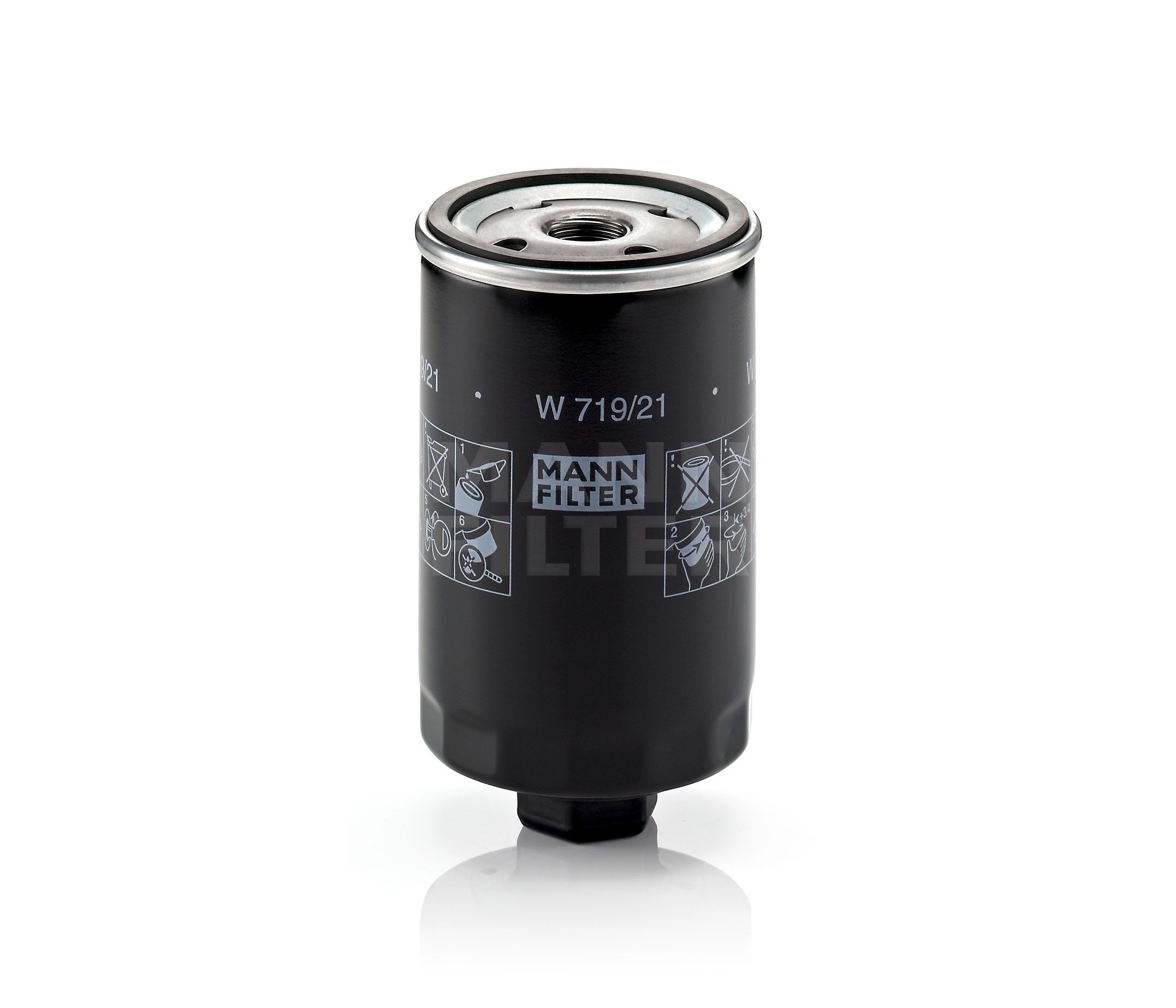 Kupte si MANN-FILTER Olejový filtr Číslo produktu: W 719/21 za nízkou cenu 314,74 Kč