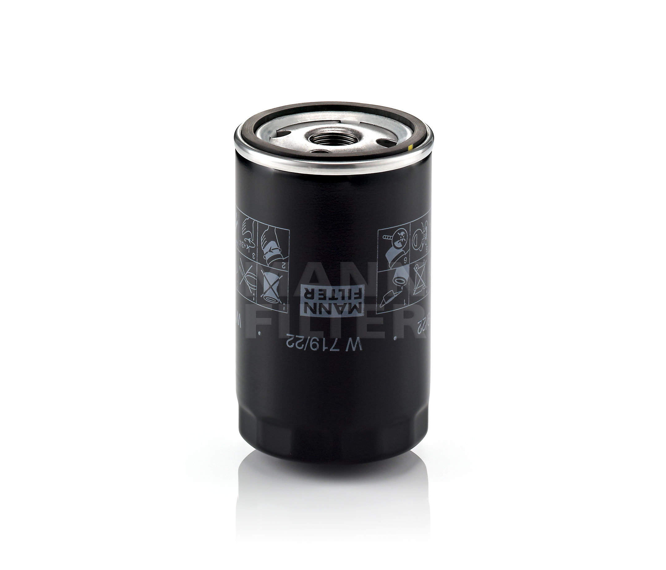 Köp MANN-FILTER Oljefilter Produktnummer: W 719/22 till det förmånliga priset av 221,12 kr