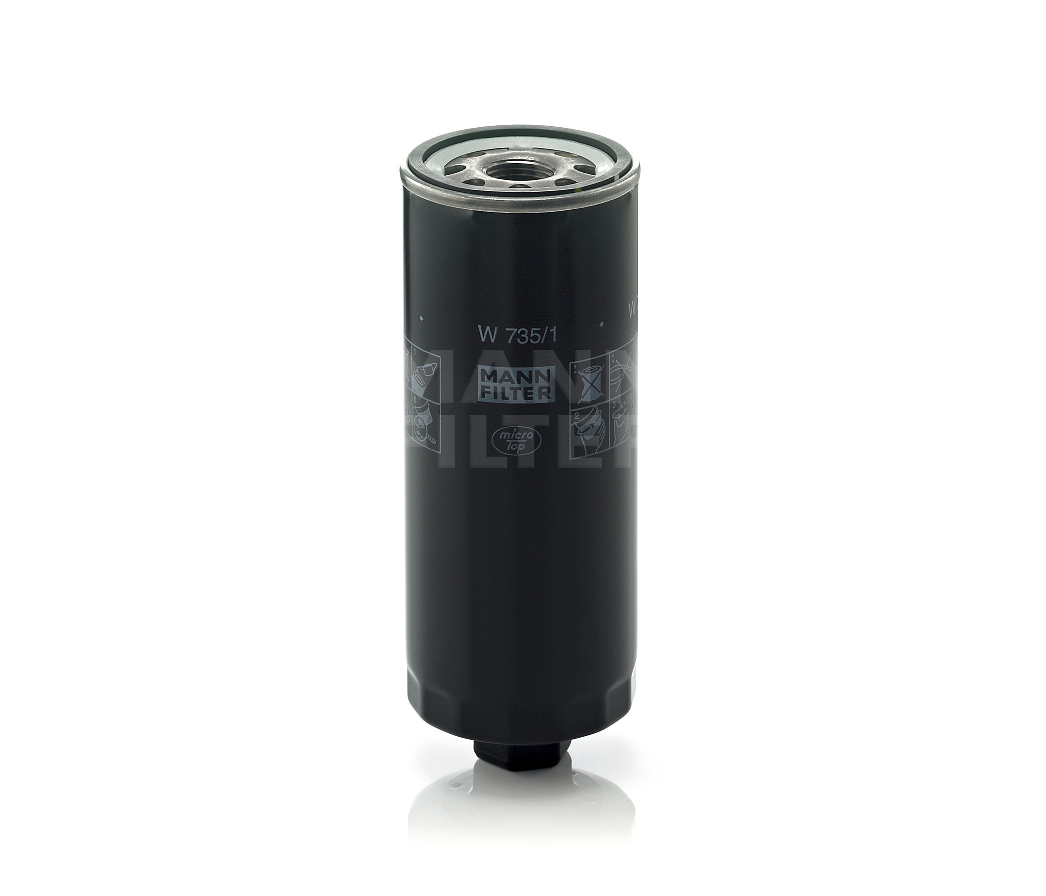 Køb MANN-FILTER Oliefilter Produktnummer.: W 735/1 til den lave pris af 218,50 kr.