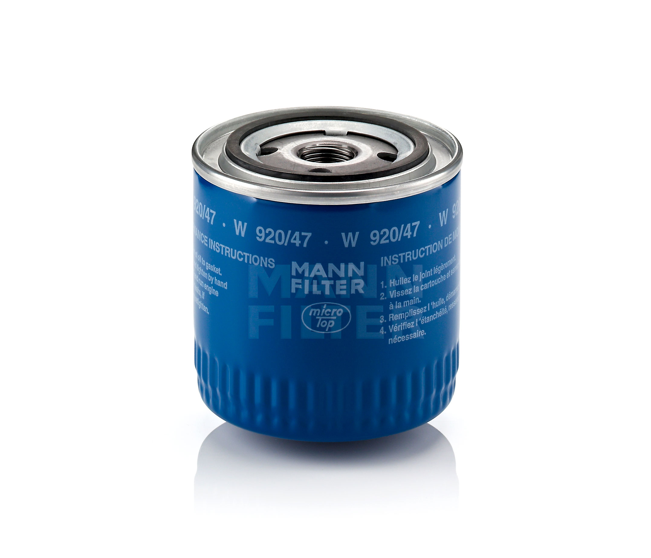 Įsigykite MANN-FILTER Alyvos filtras Prekės Nr.: W 920/47 už žemiausią 12,82 € kainą