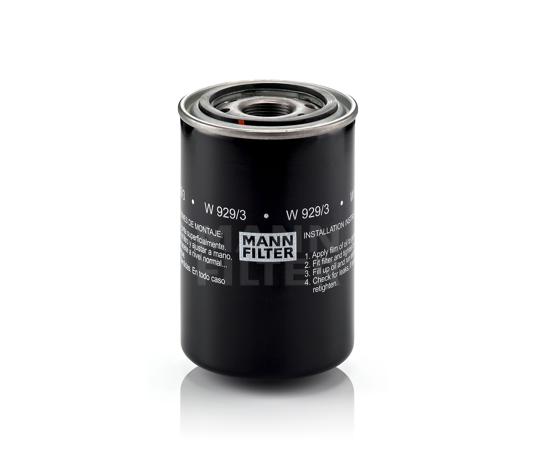 Ostke MANN-FILTER Õlifilter Toode nr.: W 929/3 madala hinnaga 28,60 €