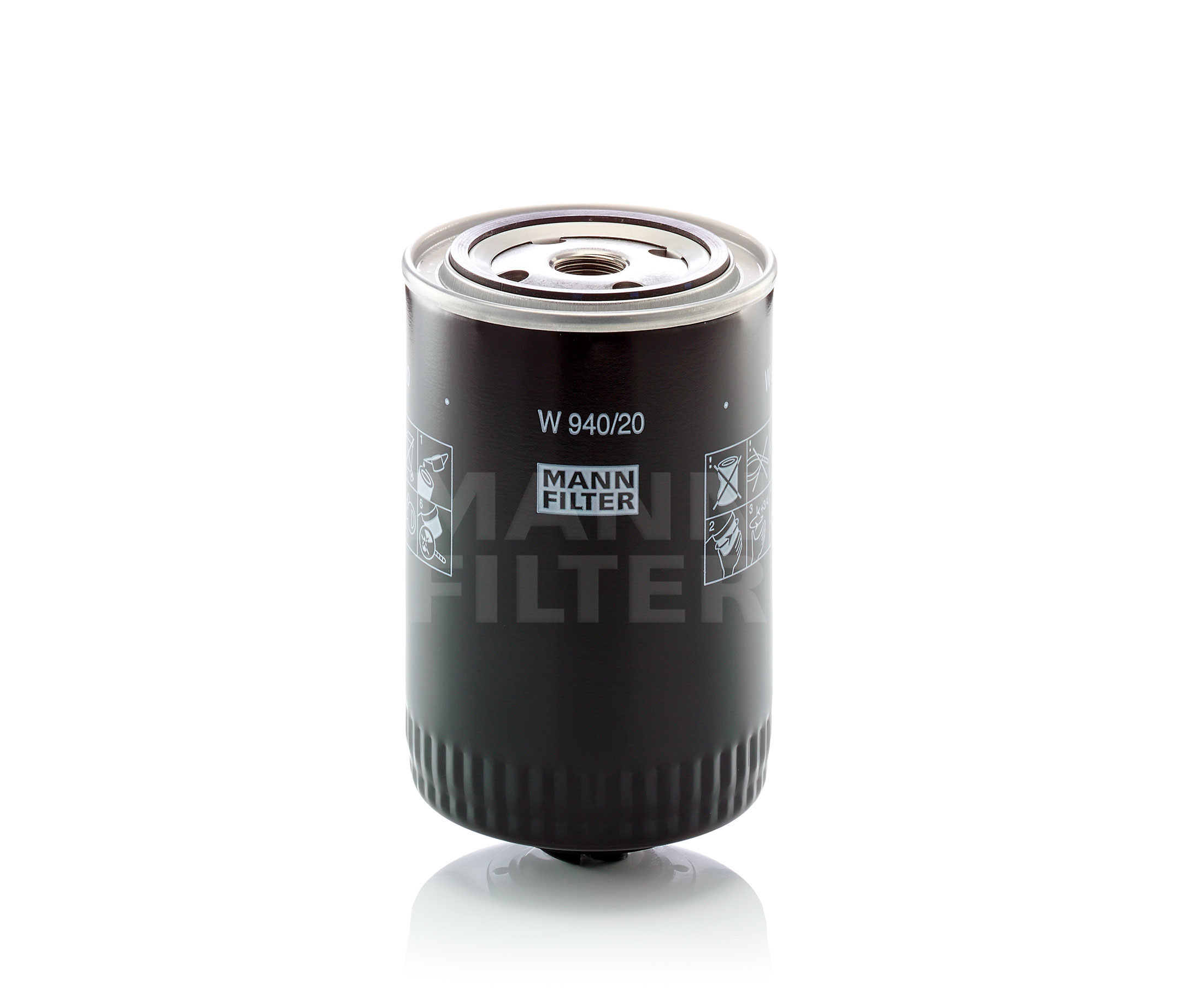 Köp MANN-FILTER Oljefilter Produktnummer: W 940/20 till det förmånliga priset av 181,68 kr
