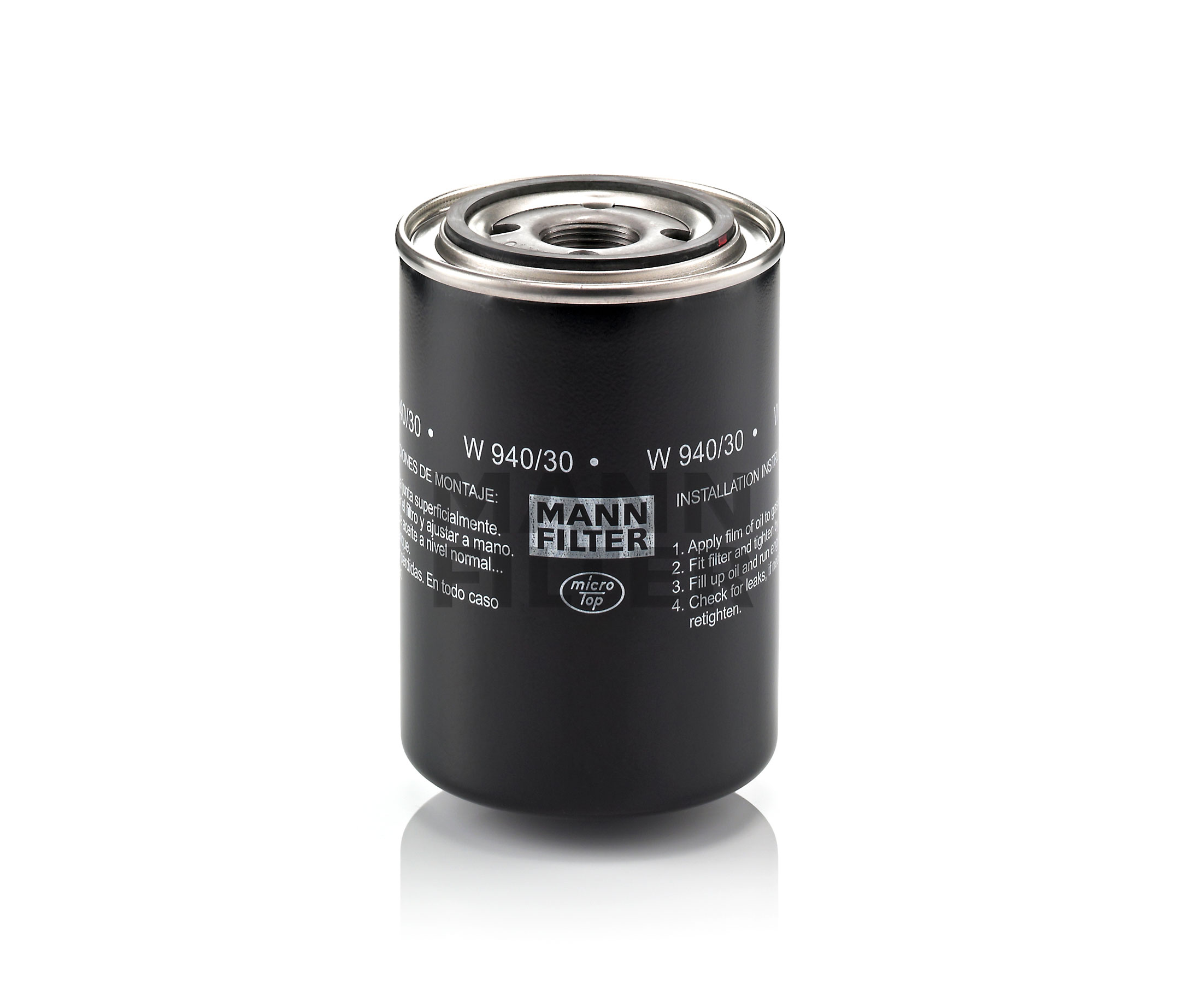 Įsigykite MANN-FILTER Alyvos filtras Prekės Nr.: W 940/30 už žemiausią 27,30 € kainą