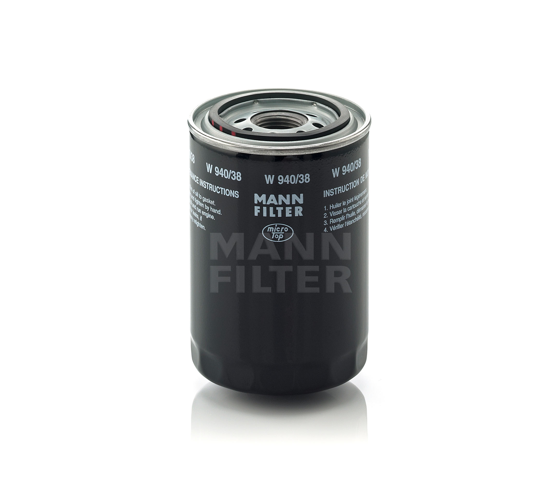 Įsigykite MANN-FILTER Alyvos filtras Prekės Nr.: W 940/38 už žemiausią 20,38 € kainą