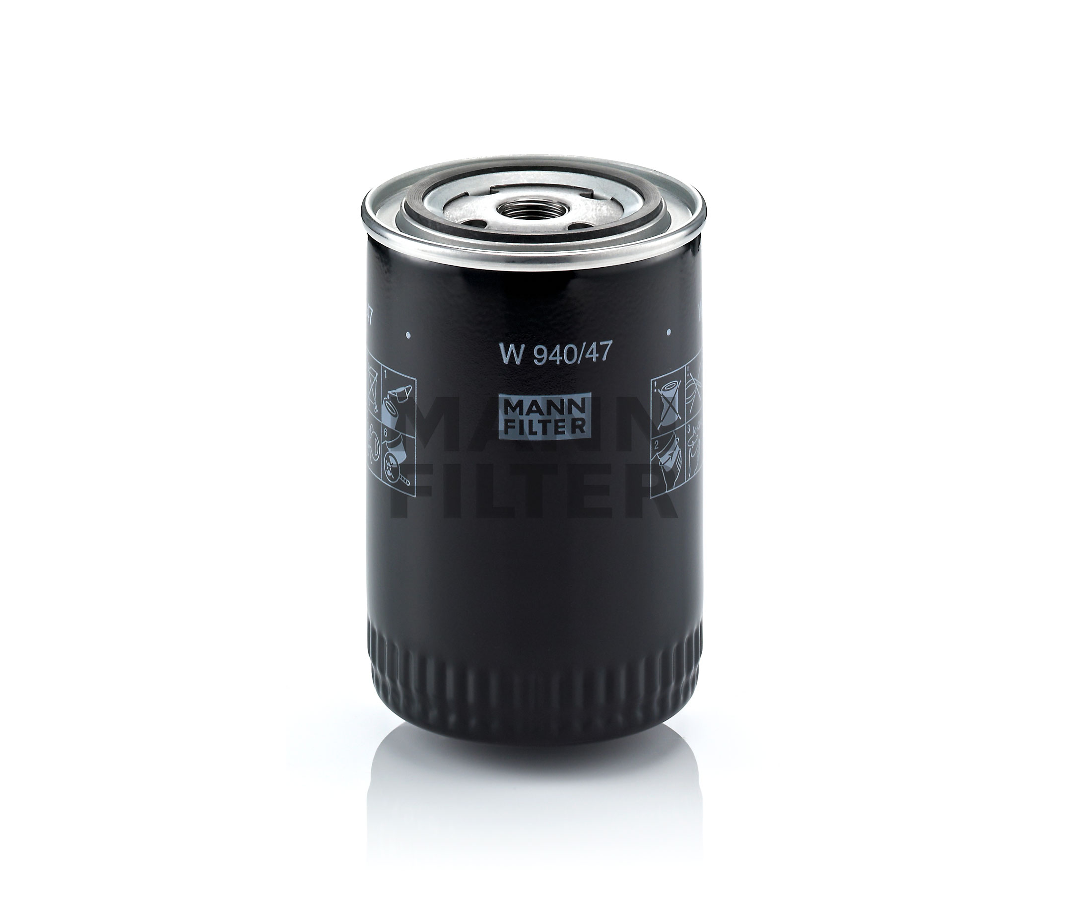 Įsigykite MANN-FILTER Alyvos filtras Prekės Nr.: W 940/47 už žemiausią 14,27 € kainą