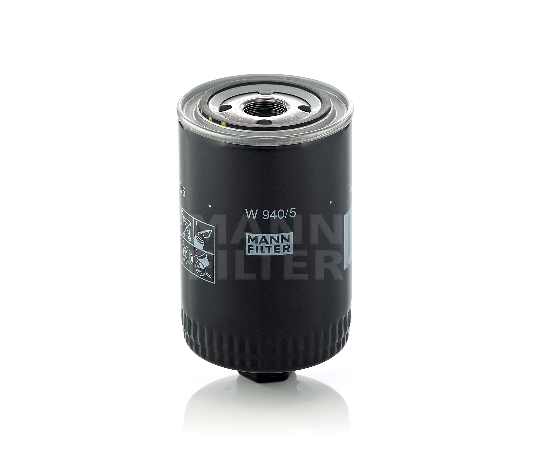 Kupite MANN-FILTER Oljni filter Št. izdelka: W 940/5 po nizki ceni 10,65 €