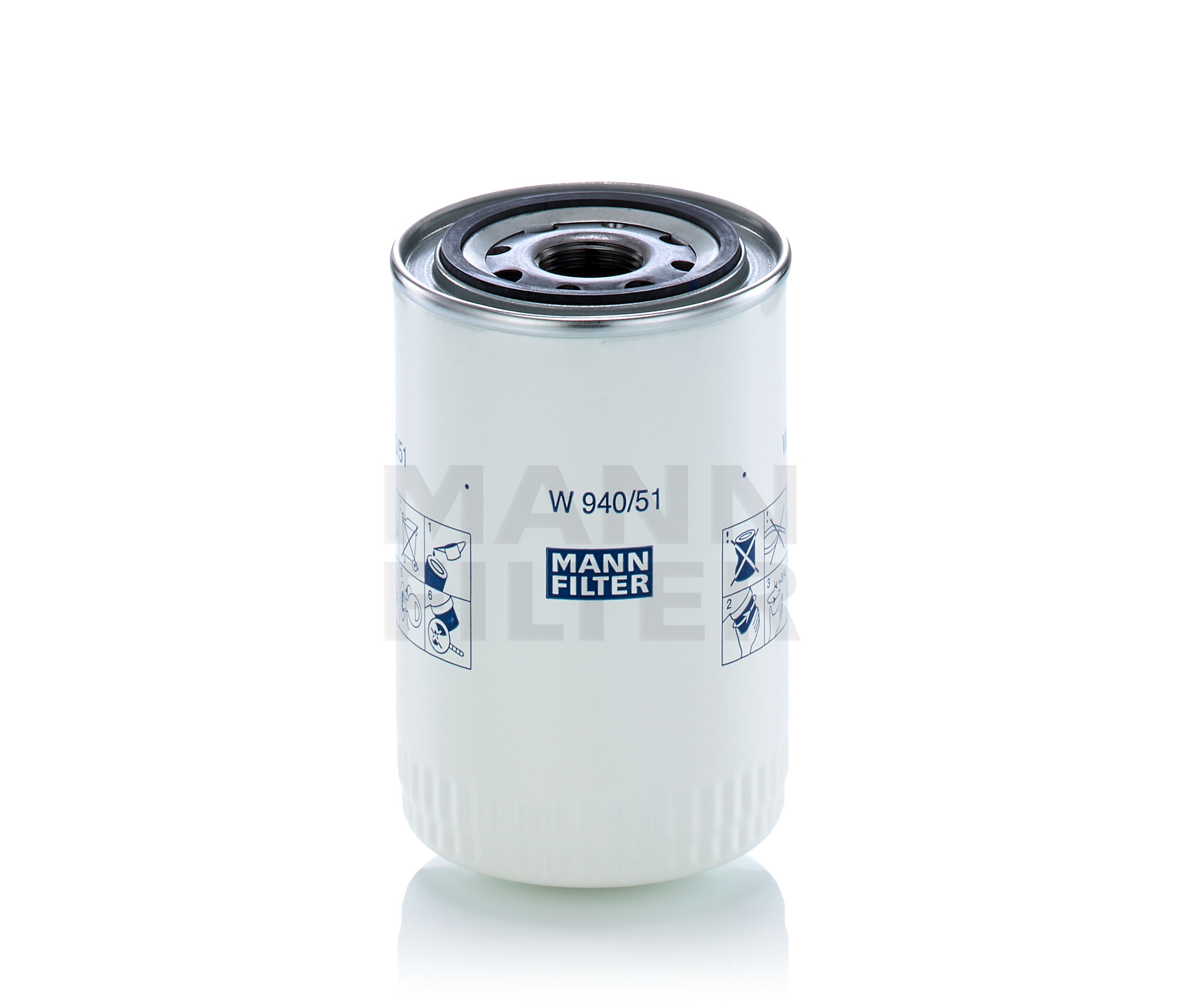 Compre MANN-FILTER Filtro, sistema hidráulico operador Número de producto: W 940/51 a bajo precio de 17,08 €