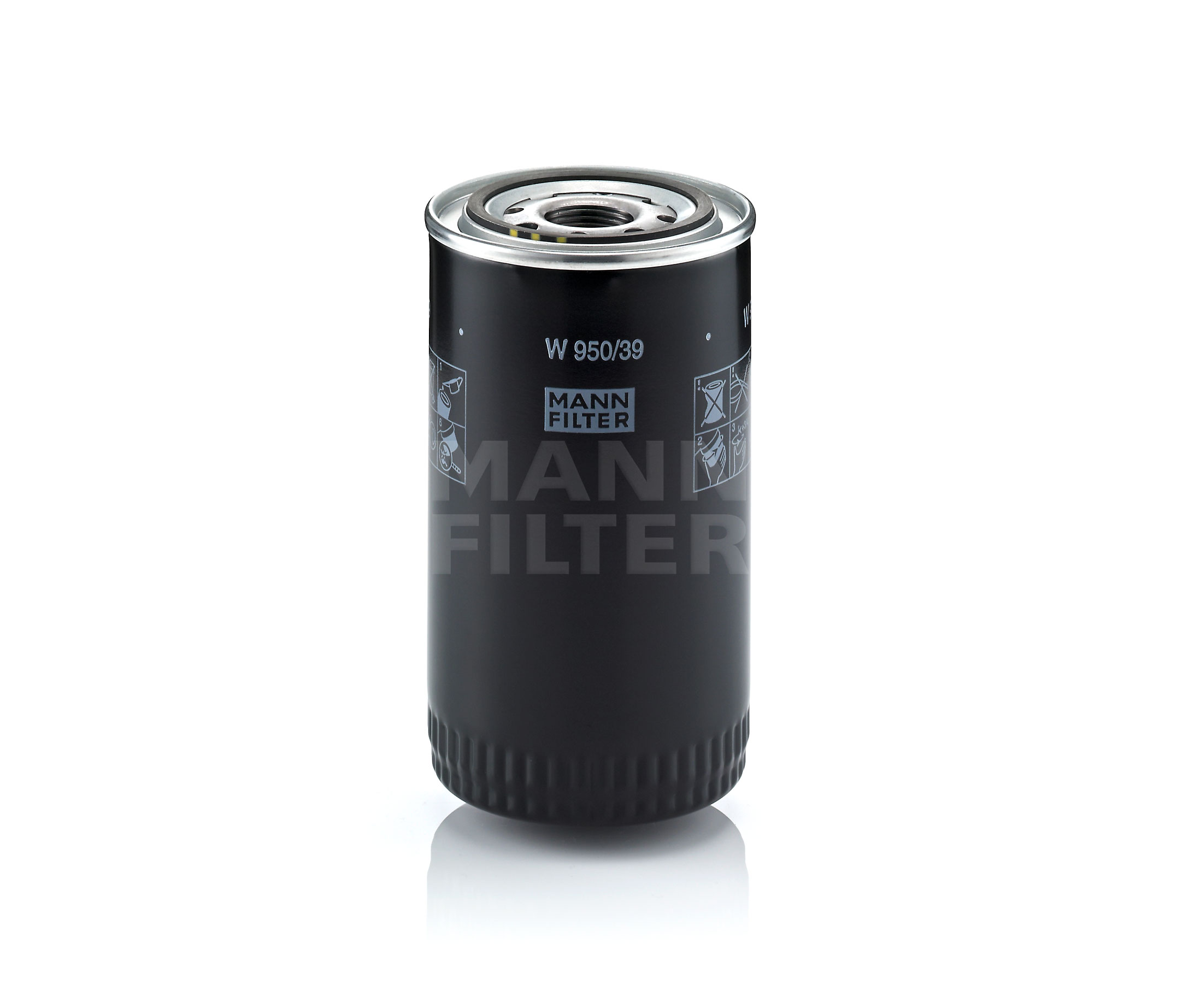 Įsigykite MANN-FILTER Alyvos filtras Prekės Nr.: W 950/39 už žemiausią 16,55 € kainą