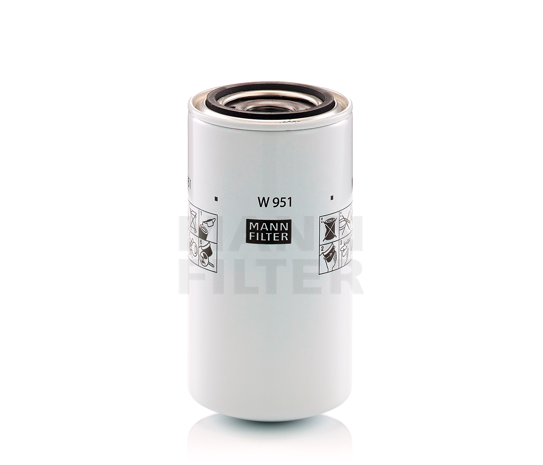 Köp MANN-FILTER Oljefilter Produktnummer: W 951 till det förmånliga priset av 239,78 kr