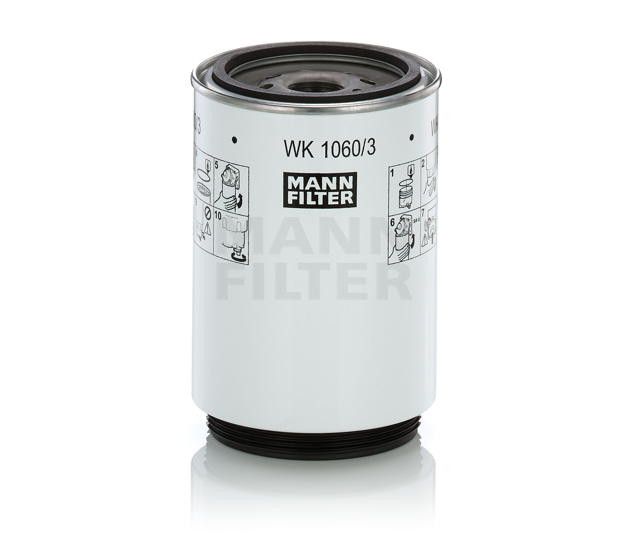 Įsigykite MANN-FILTER Kuro filtras Prekės Nr.: WK 1060/3 x už žemiausią 50,70 € kainą