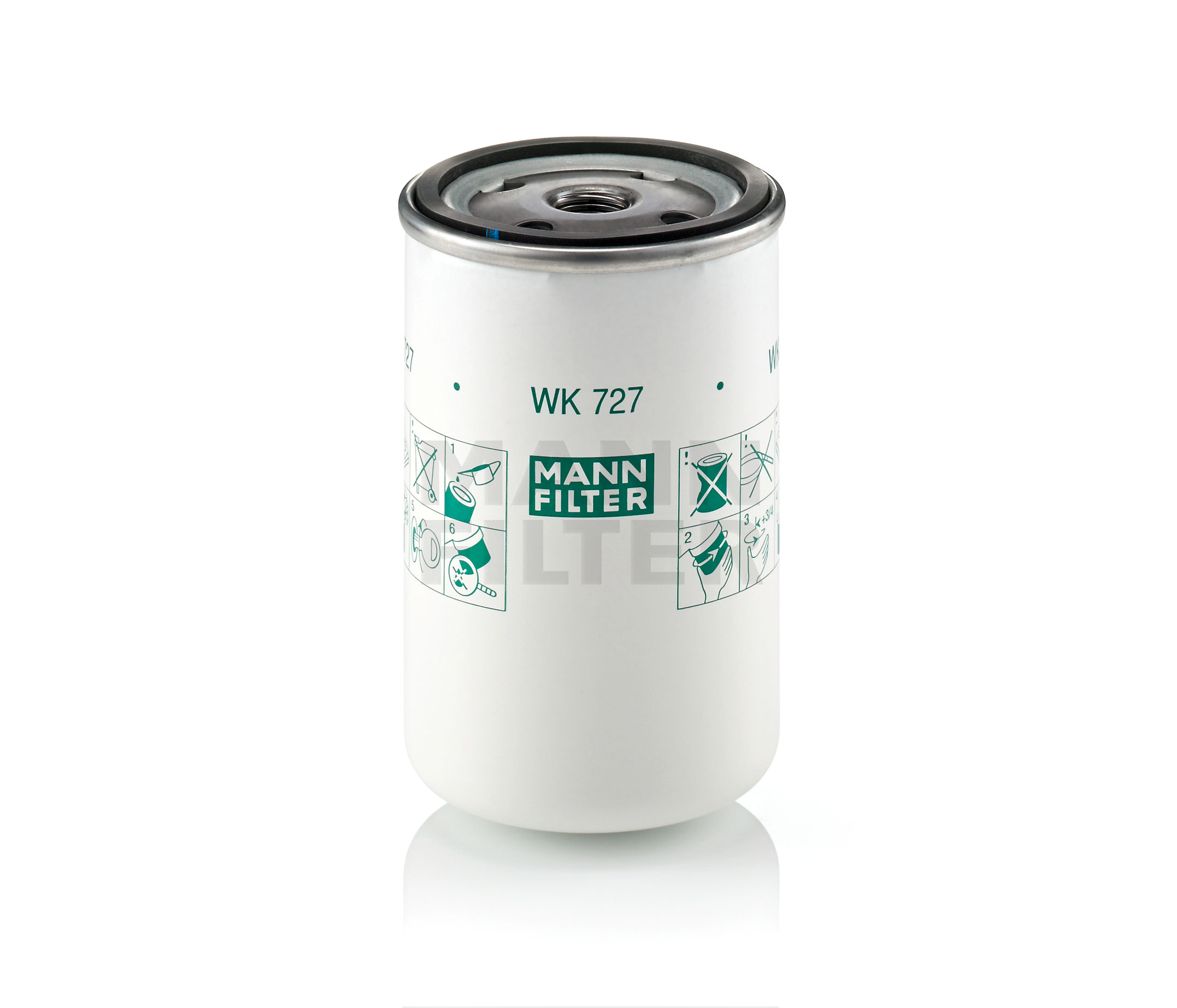 Køb MANN-FILTER Brændstof-filter Produktnummer.: WK 727 til den lave pris af 63,92 kr.