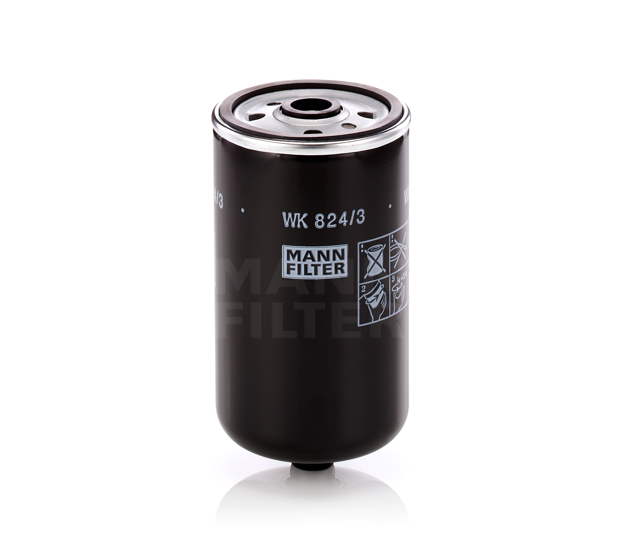 Acquista Filtro carburante da MANN-FILTER Numero prodotto.: WK 824/3 al costo di soli 28,82 €