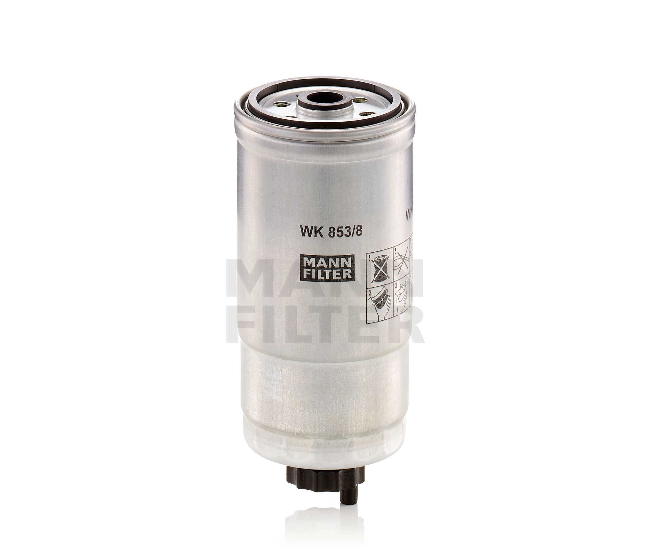 Įsigykite MANN-FILTER Kuro filtras Prekės Nr.: WK 853/8 už žemiausią 19,03 € kainą