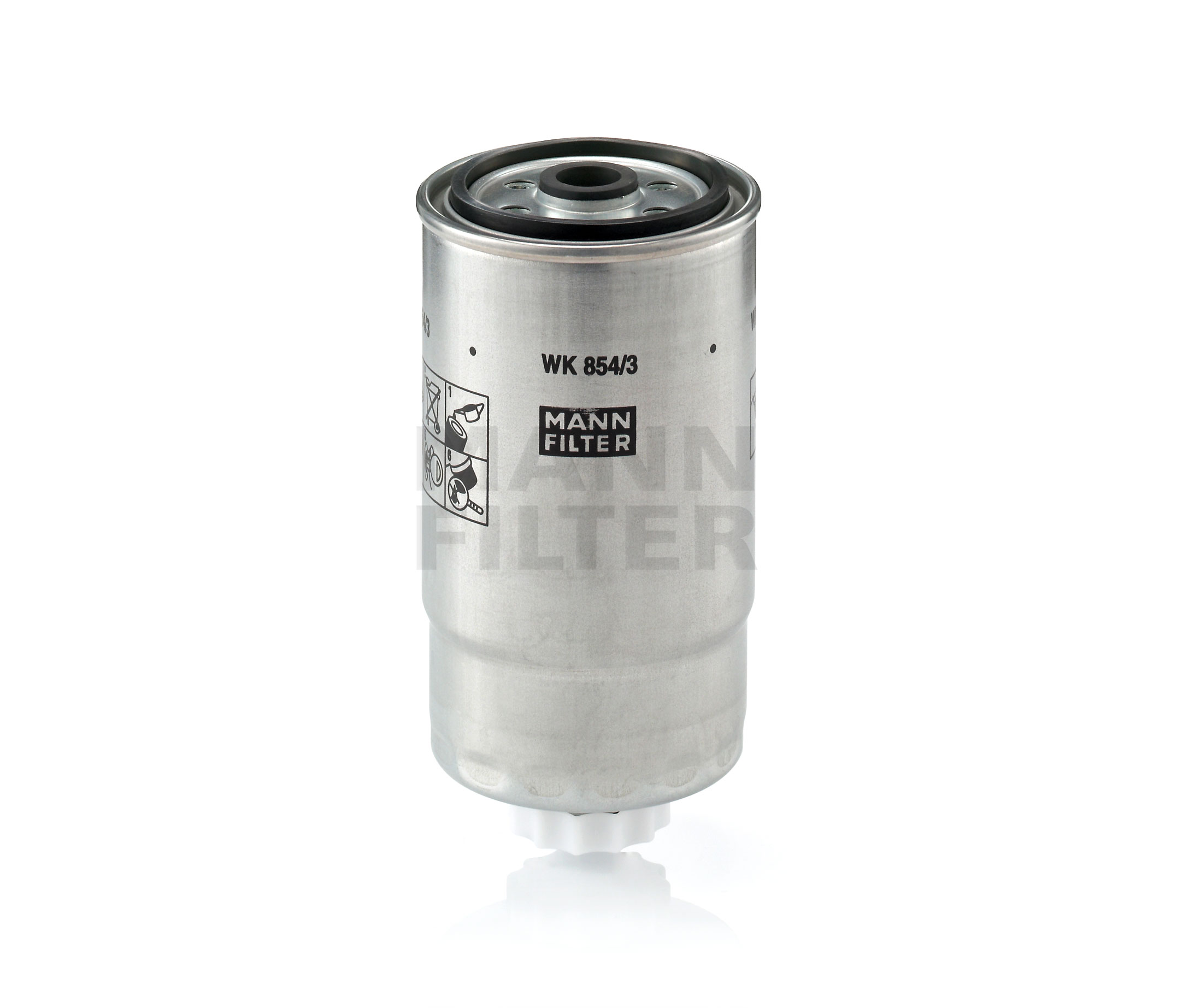 Köp MANN-FILTER Bränslefilter Produktnummer: WK 854/3 till det förmånliga priset av 345,33 kr