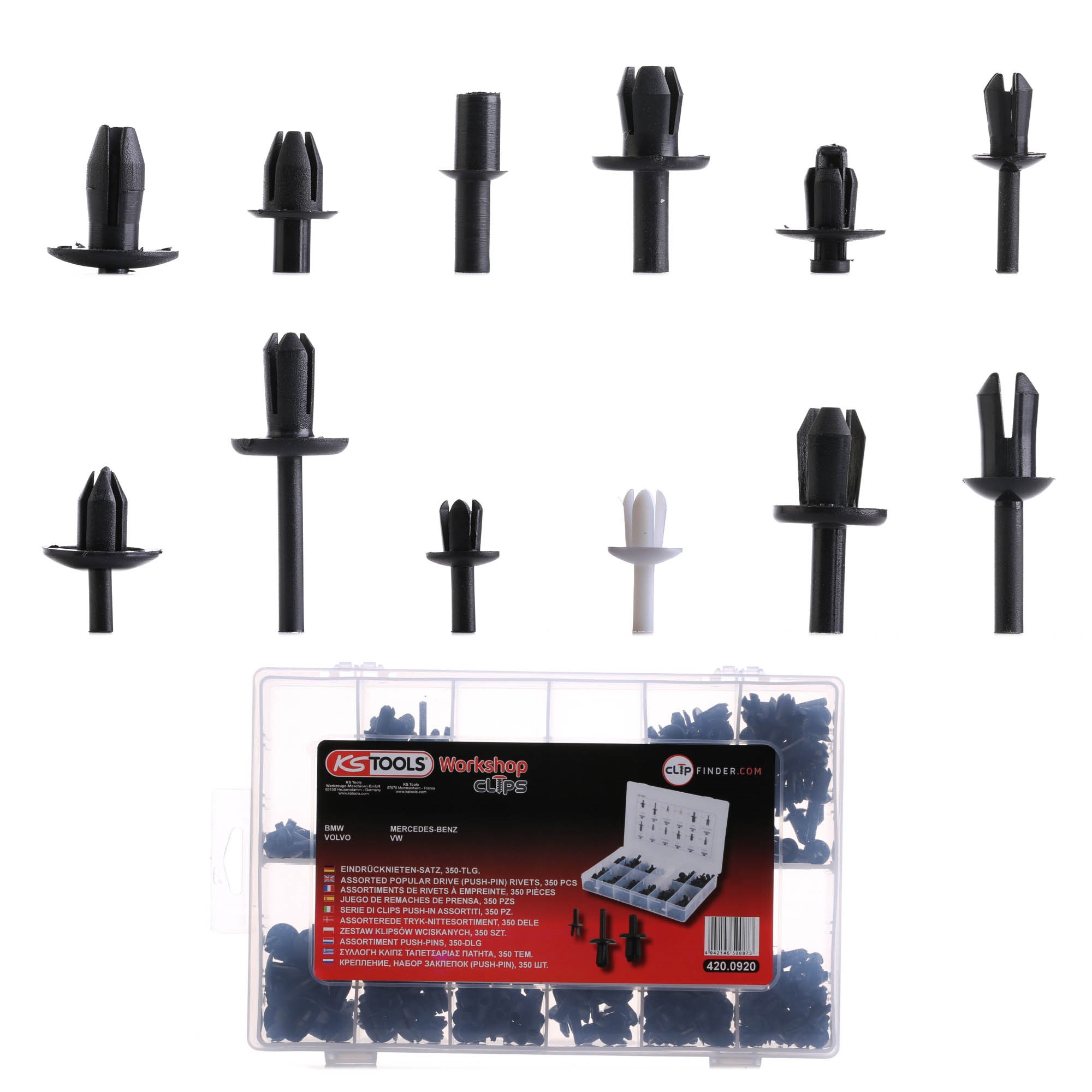 Ostke KS TOOLS Kinnitusklippide komplekt, kere Toode nr.: 420.0920 madala hinnaga 131,34 €